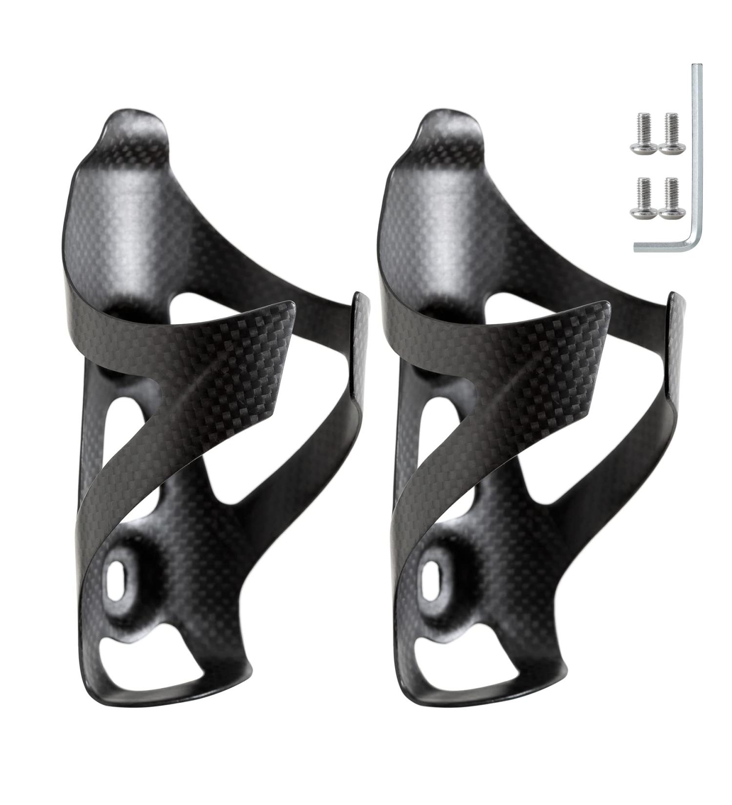 Ultra Light Hualong Bicycle Bottle Holder - Carbon MTBs & Racing Bikes - 2 Pack Only 22g - International Shipping - Buy Online on GoSupps.com