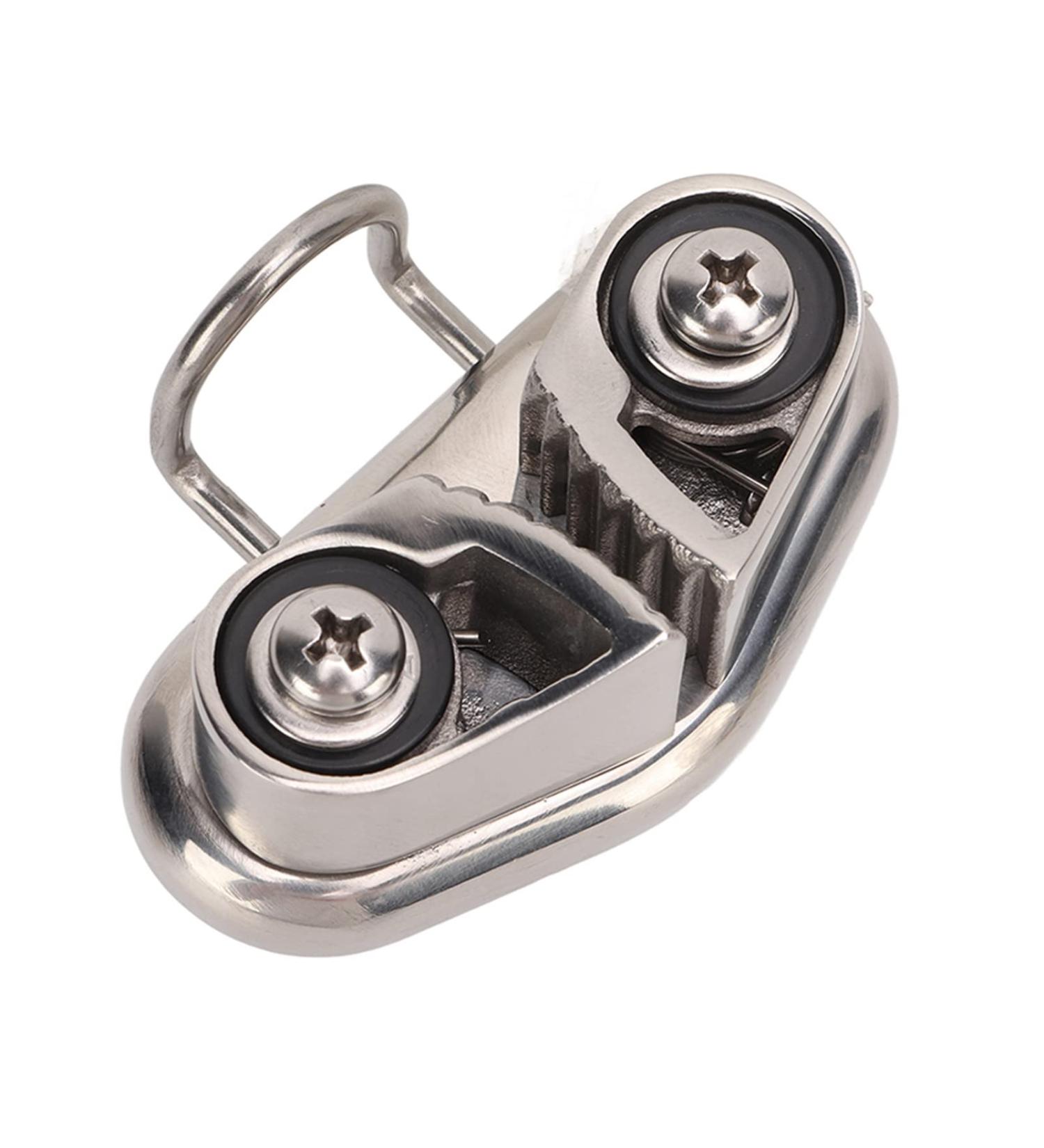 Acouto Boat Cam Cleat with Wire Ring | 316 Stainless Steel | For Wire Sizes Up To 10mm | Sailboat Pilates Equipment - Buy Online on GoSupps.com