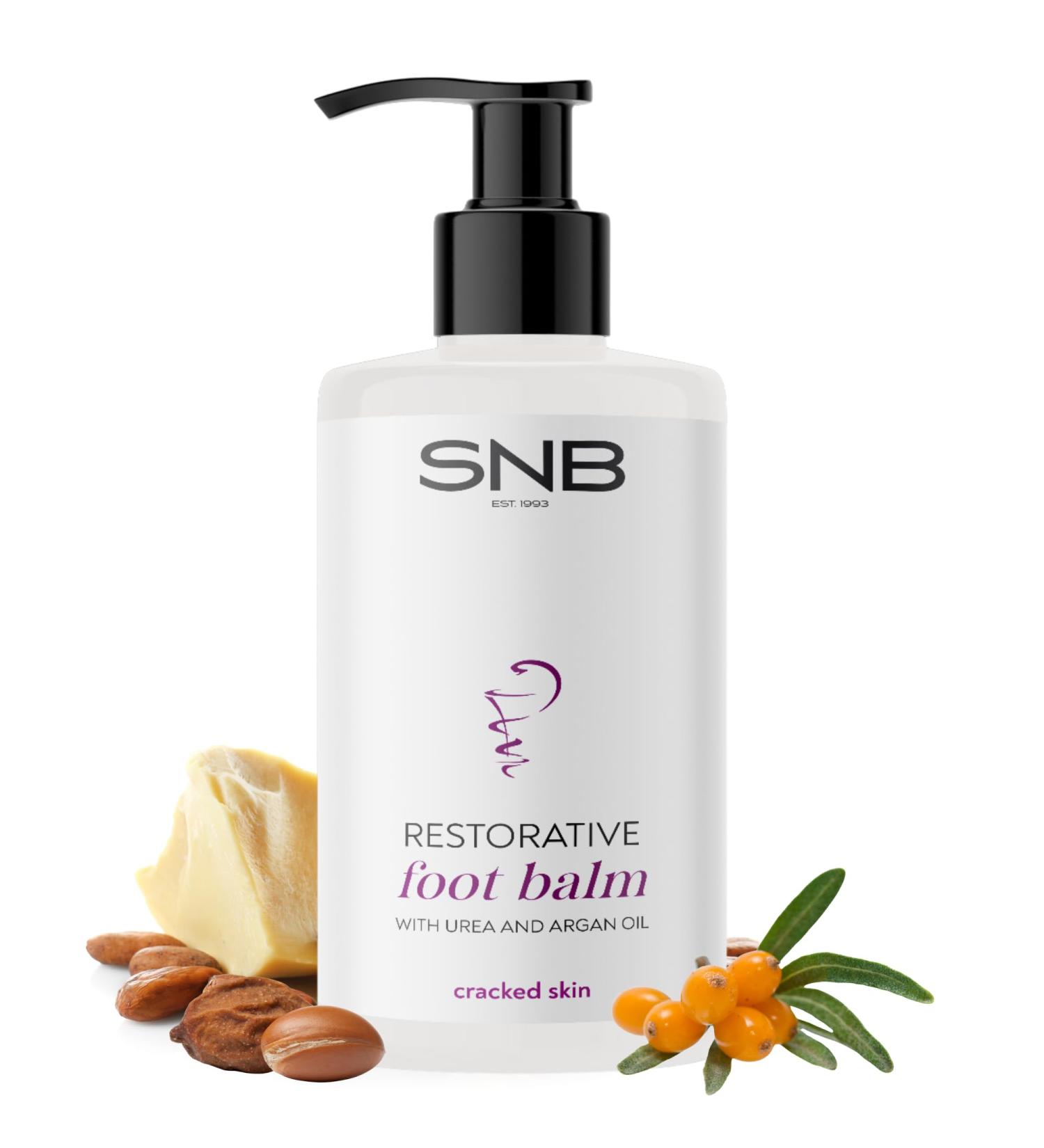 Star Nails Bulgaria Ltd SNB Professional Foot Balm with argan oil cocoa butter sea buckthorn oil and shea butter 250 ml moisturizing care with urea for dry and rough feet ideal for daily use - Buy Online on GoSupps.com