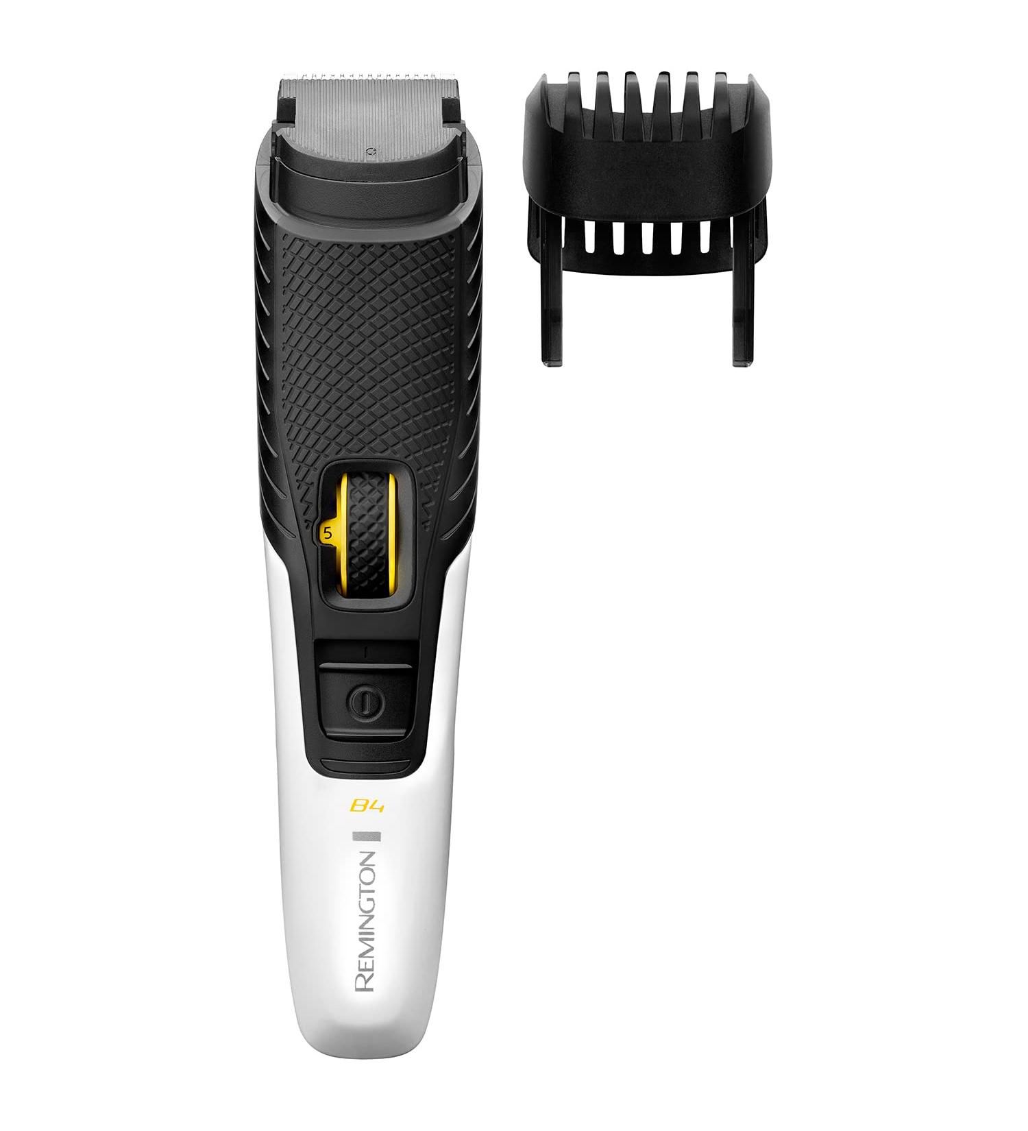 Remington B4 Style Series Beard Trimmer | Cordless, Rechargeable, Self-Sharpening Blades | Anti-Slip Grip | MB4000 Black/White - Buy Online on GoSupps.com