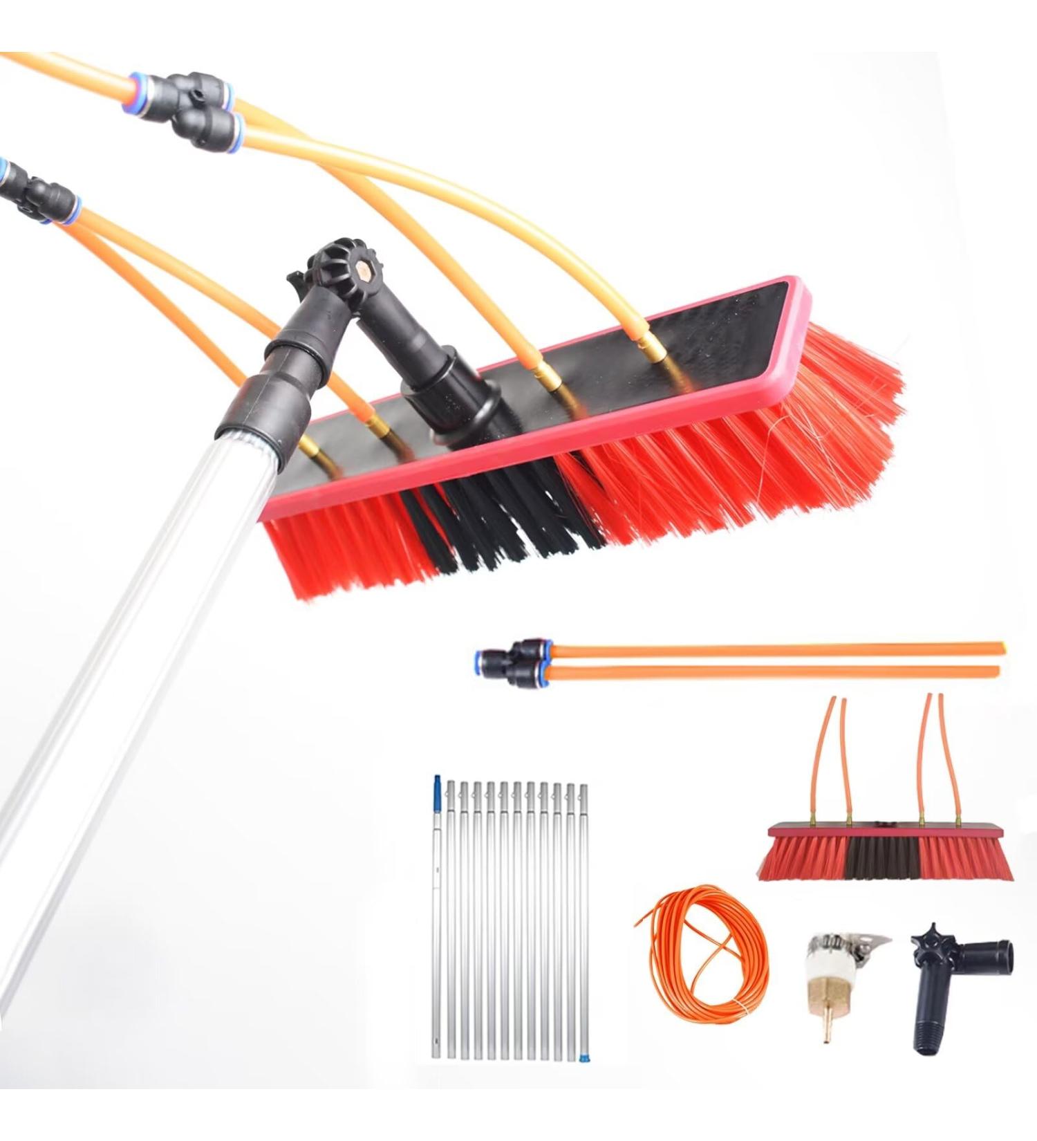 Window Cleaning Pole Water Fed Telescopic Brush Extendable Cleaner Conservatory Roof Suitable for Photovoltaic Panel Cleaning Trucks Roof Cleaning Tools Window Cleaner Kit 3Rod length35head 35head 3Rod length - Buy Online on GoSupps.com