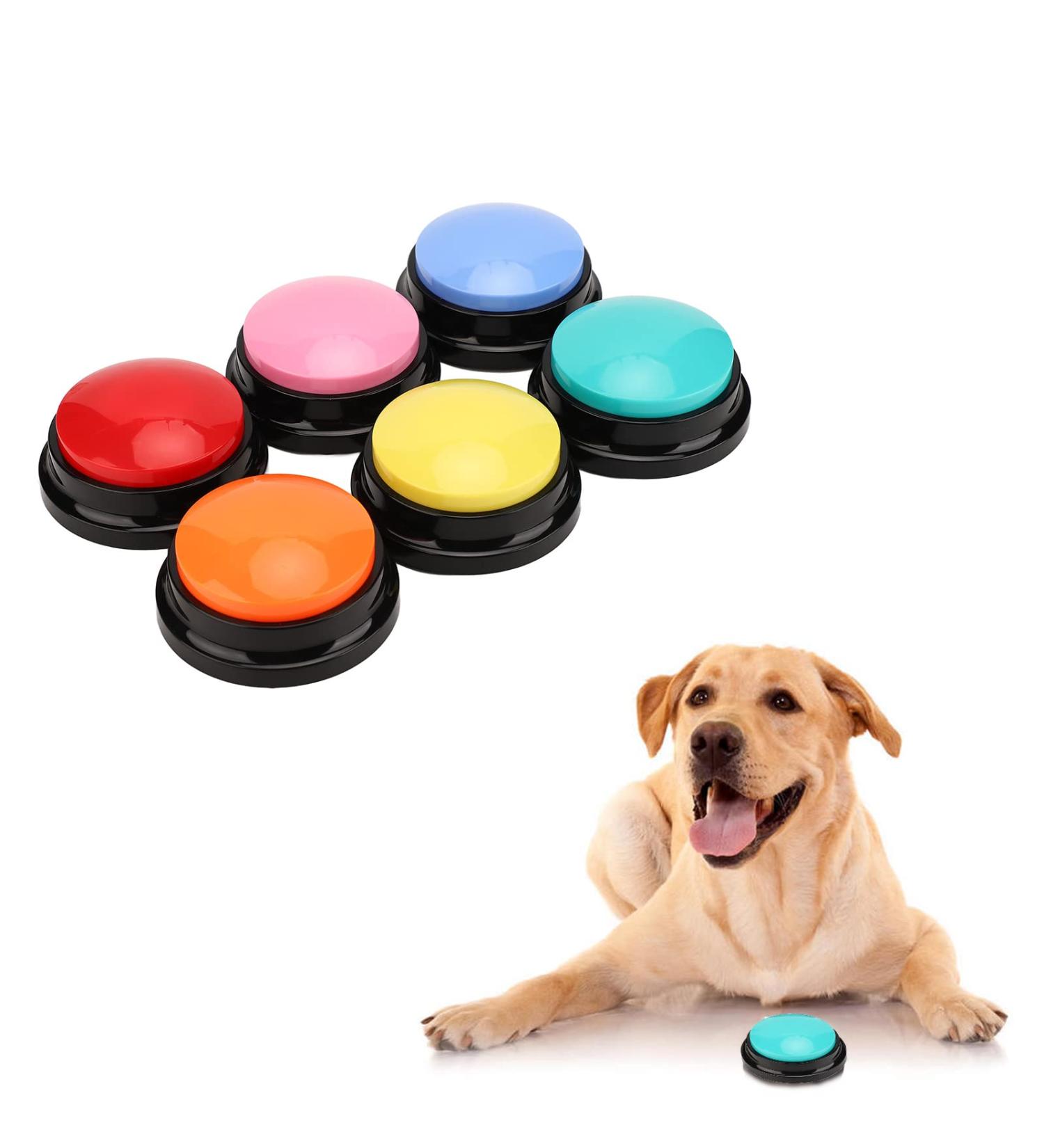 6 Pack Multicolored Language Recording Buttons - 30-Second Describable Pet Training & Creative Learning Gifts for Kids & Office Fun - Buy Online on GoSupps.com