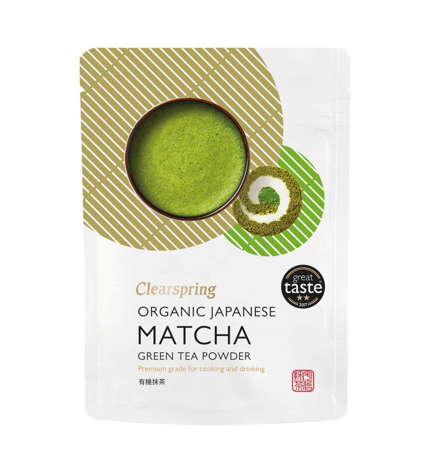 Clearspring Organic Japanese Matcha Green Tea Powder Premium Grade 40g - Pack of 1 - Buy Online on GoSupps.com