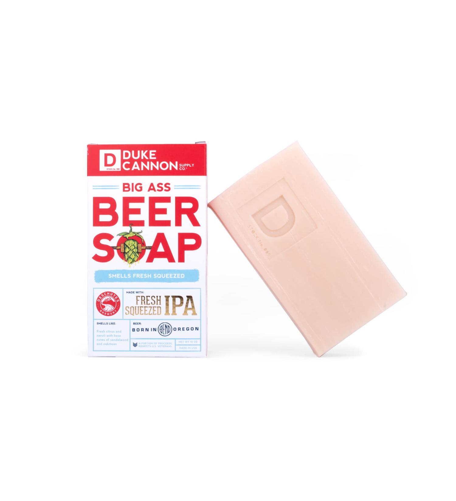 Duke Cannon Supply Co. Big Brick of Beer Soap 10oz - Deschutes Fresh Squeezed IPA Citrus 10 Ounce - Buy Online on GoSupps.com