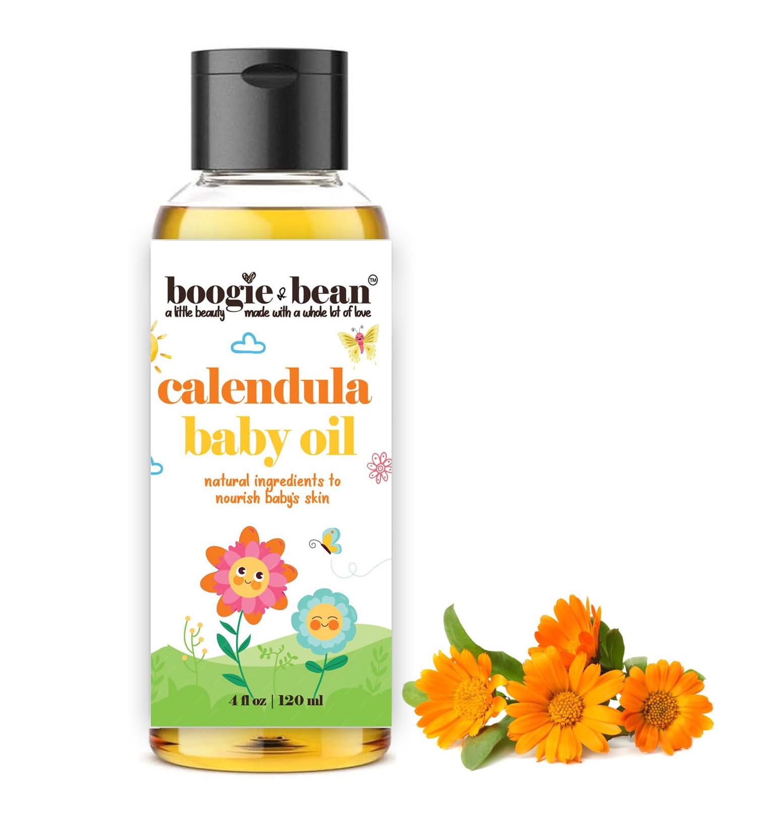 Calendula Oil for Delicate Skin | Natural Baby & Kids Massage Oil | Pure and Gentle Newborn Baby Oil - Buy Online on GoSupps.com