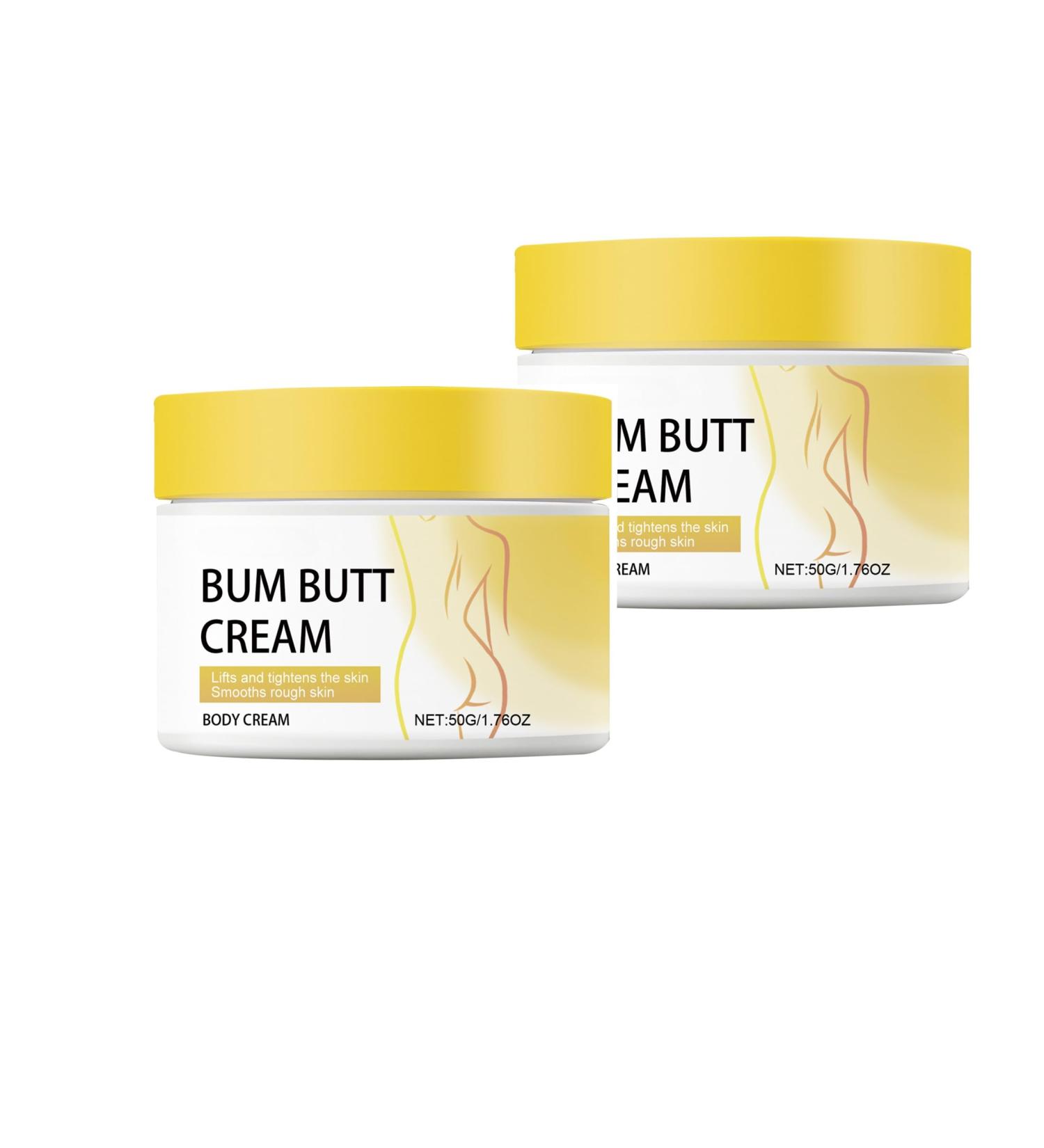 Bum Butt Cream with Collagen & Retinol Body Firming Lotion to Enhance Buttocks Contour & Improve Skin Texture Smooths Rough & Bumpy Skin 50g - Buy Online on GoSupps.com
