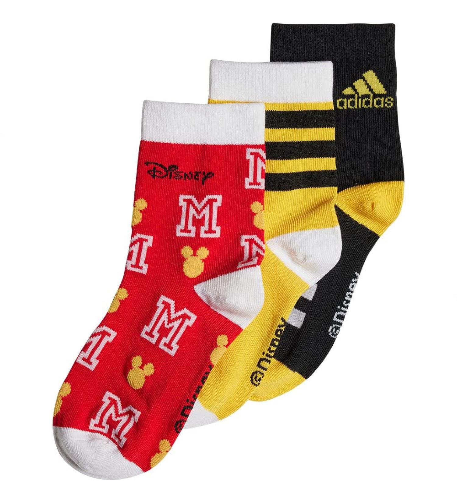 ADIDAS HT6407 axDISNEY MM SOC Socks Unisex Kids black/better scarlet/bold gold KM