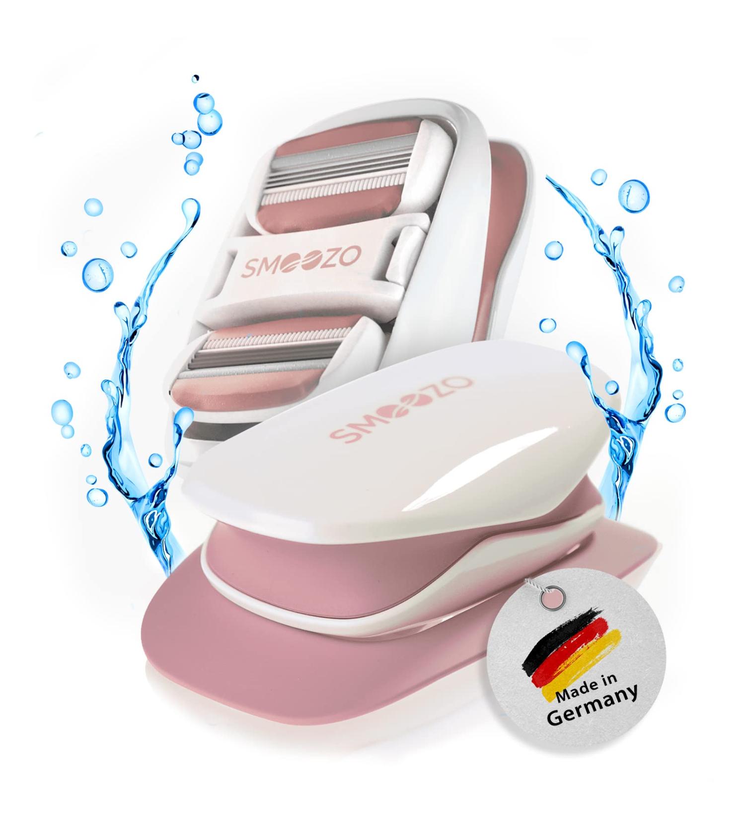 Premium Body-Grazing Razor for Men & Women | 50% Time Savings | Made in Germany | Skin-Friendly | 2x 3 Blades for Arms Legs Back Armpits | Delicate Ros  - Buy Online on GoSupps.com