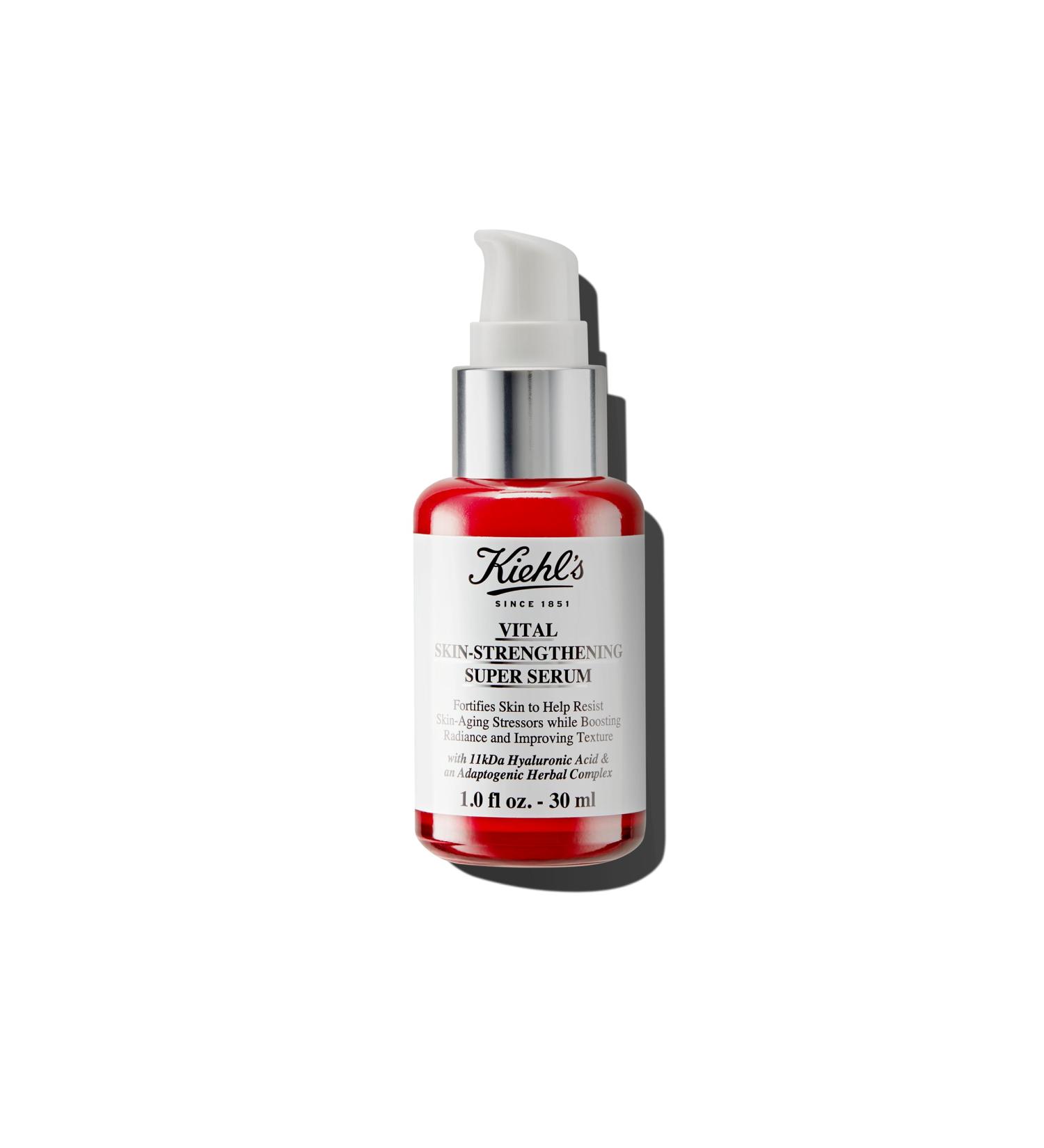 Kiehl's Vital Skin-Strengthening Hyaluronic Acid Super Serum | Boost Radiance & Smooth Fine Lines | Adaptogenic Complex for All Skin Types - 1.0 Fl Oz - Buy Online on GoSupps.com