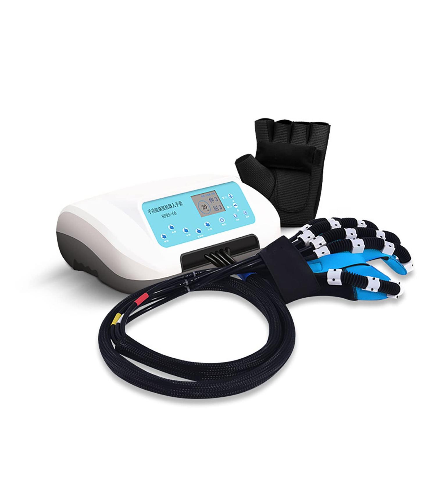 ZZBB Rehabilitation Robot Gloves Finger Rehabilitation Brace Hand Training Finger Orthotics for Stroke Hemiplegia Patients Right Small