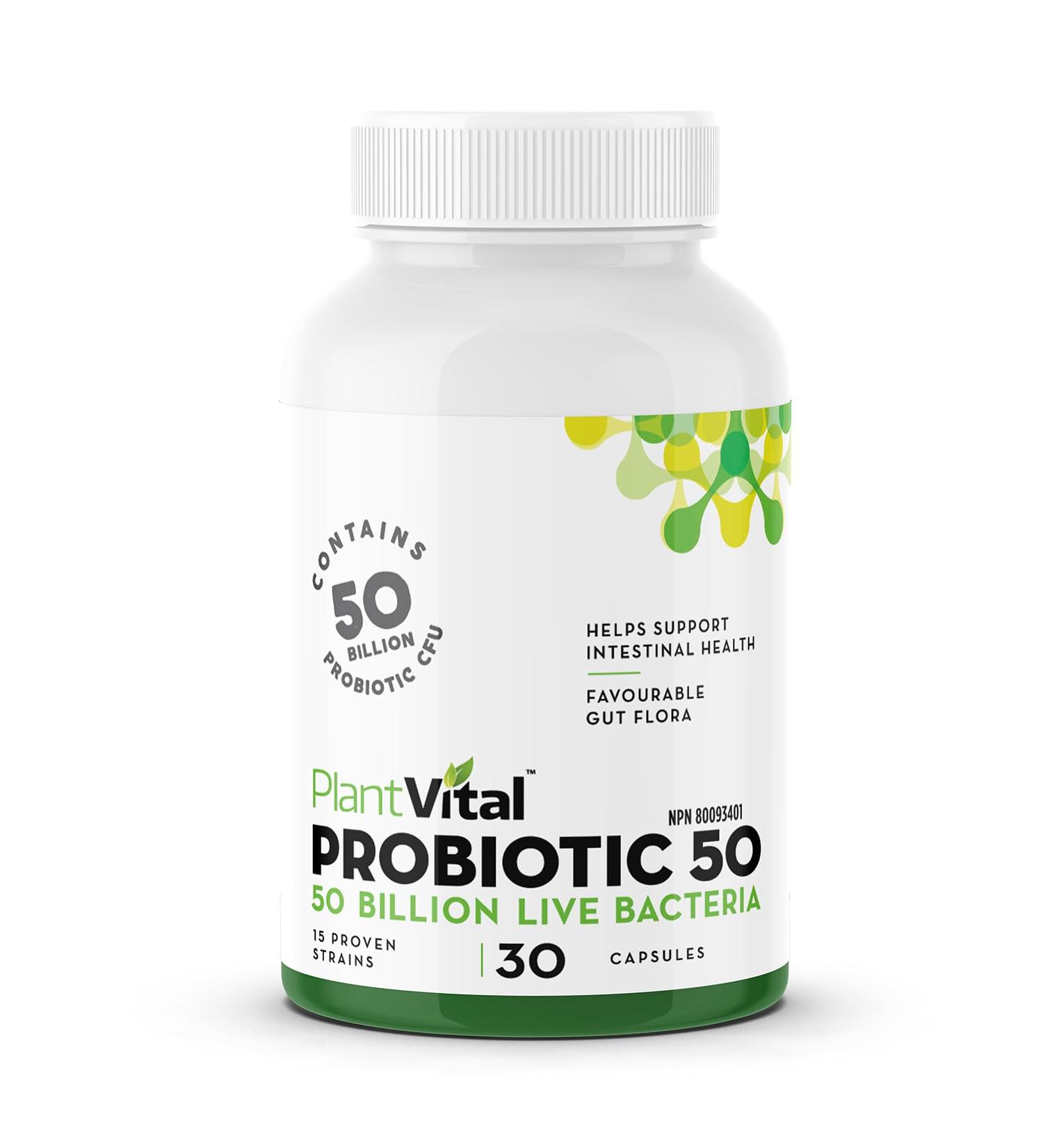 PlantVital Probiotics for Women - 50 Billion Cfu 15 Bacteria Strains - Probiotic Supplement - Probiotics - Gluten and Soy Free Probiotics Women - Probiotic Women 30 Count - Womens Probiotic 30 count (Pack of 1) - Buy Online on GoSupps.com