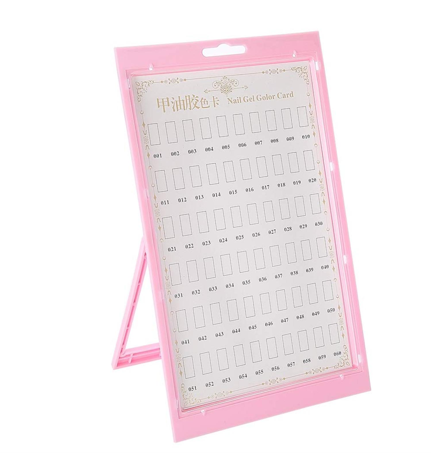 Amonida Pink Manicure Tool - Reliable Nail Polish Tips Display Rack & Nail Art Practice Leaner for Perfect Nail Drawing - Buy Online on GoSupps.com