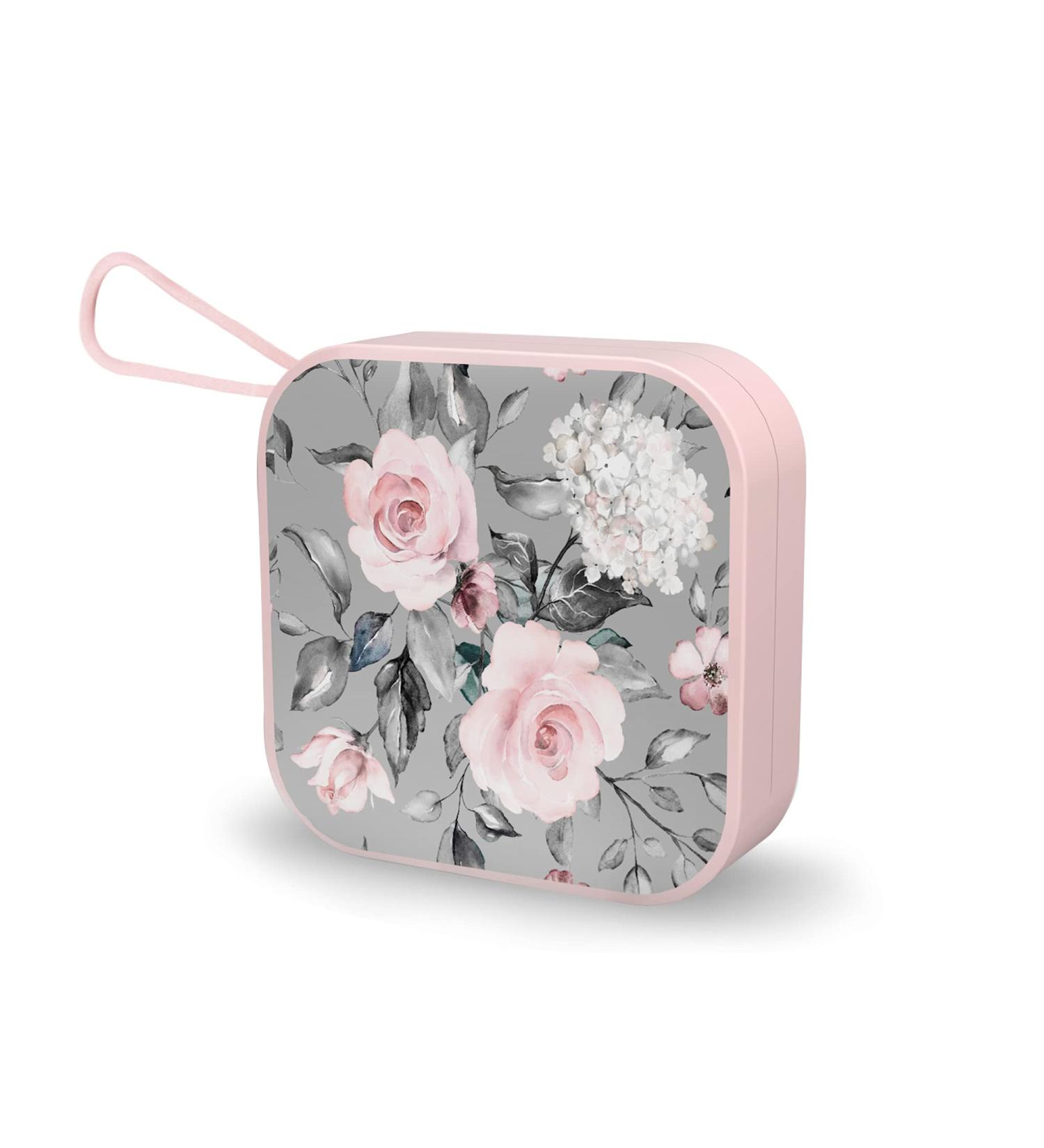 Hennaja Orthodontic Retainer Case - Denture, Mouth Guard, Aligner & Pill Case for Household, Office, Travel (1 Pack, Grey Rose) - Buy Online on GoSupps.com