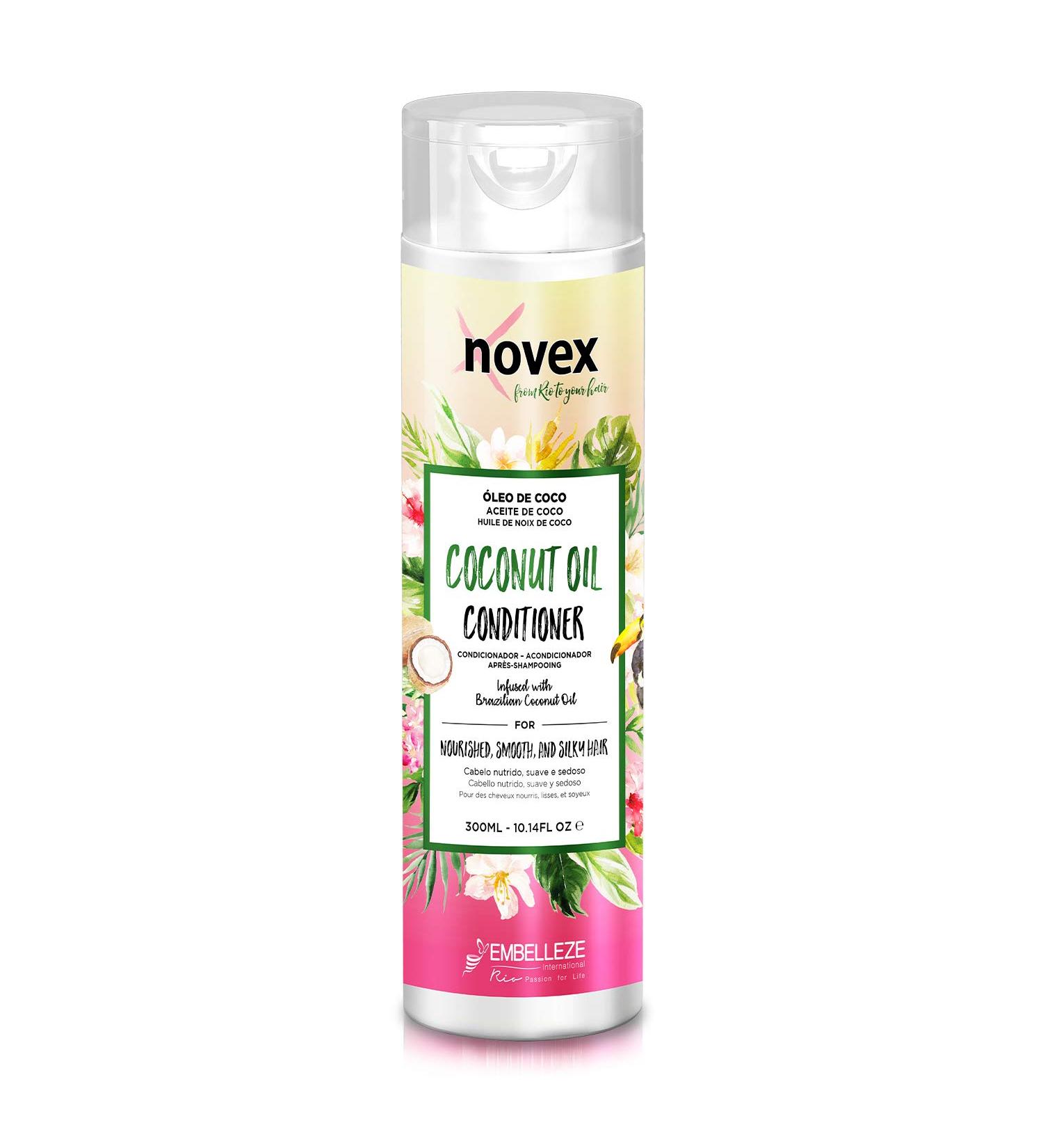 NOVEX Coconut Oil Hair Conditioner - 100% Organic 10.1 Oz - Nourishing Moisturizing & Frizz Control for Healthier Hair - Buy Online on GoSupps.com