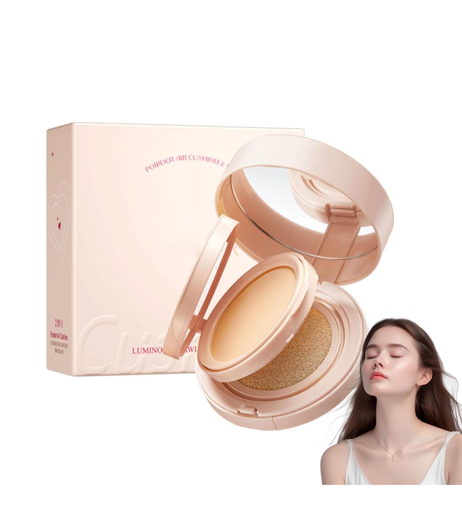 Air Cushion CC Cr me et poudre press e 2 en 1 correcteur BB cr me fond de teint liquide minimise les pores et les lignes fines imperm able et durable pour tous les types de peau naturel Naturel. - Buy Online on GoSupps.com