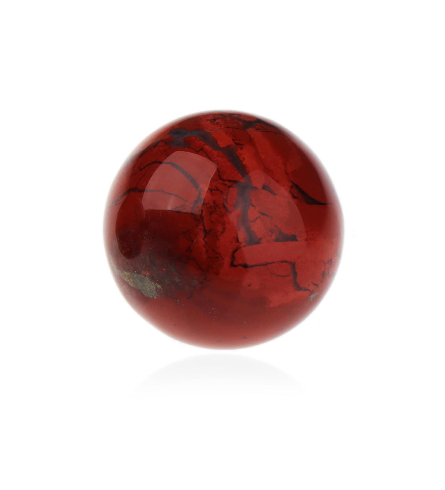 Buy NKlaus Natural Jasper Red Ball 30mm - Gemstone for Healing Strength & Vitality | International Shipping Available - Buy Online on GoSupps.com