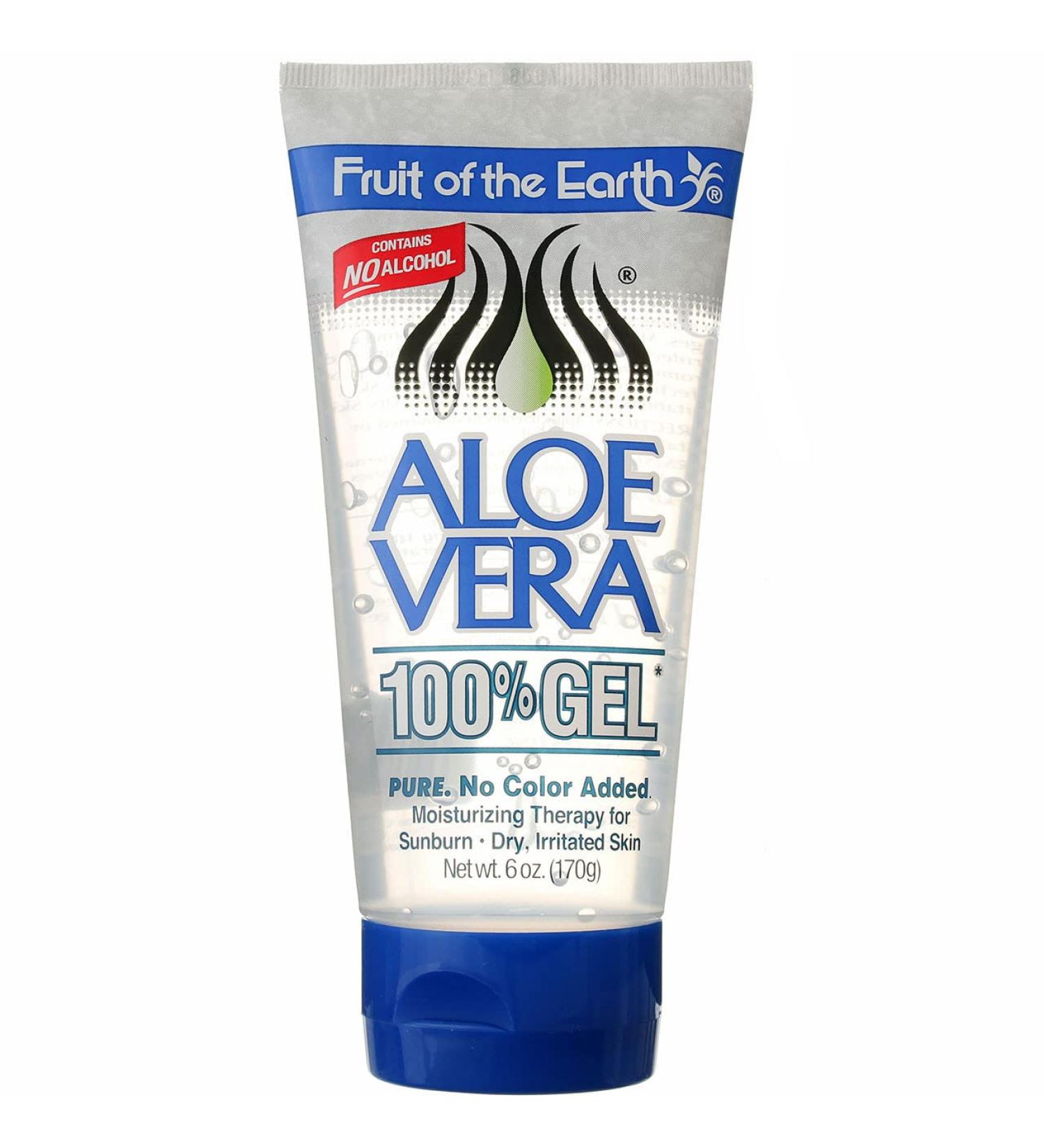Fruit of the Earth Aloe Vera 100% Gel - 6 oz | Soothing & Hydrating Formula - Buy Online on GoSupps.com