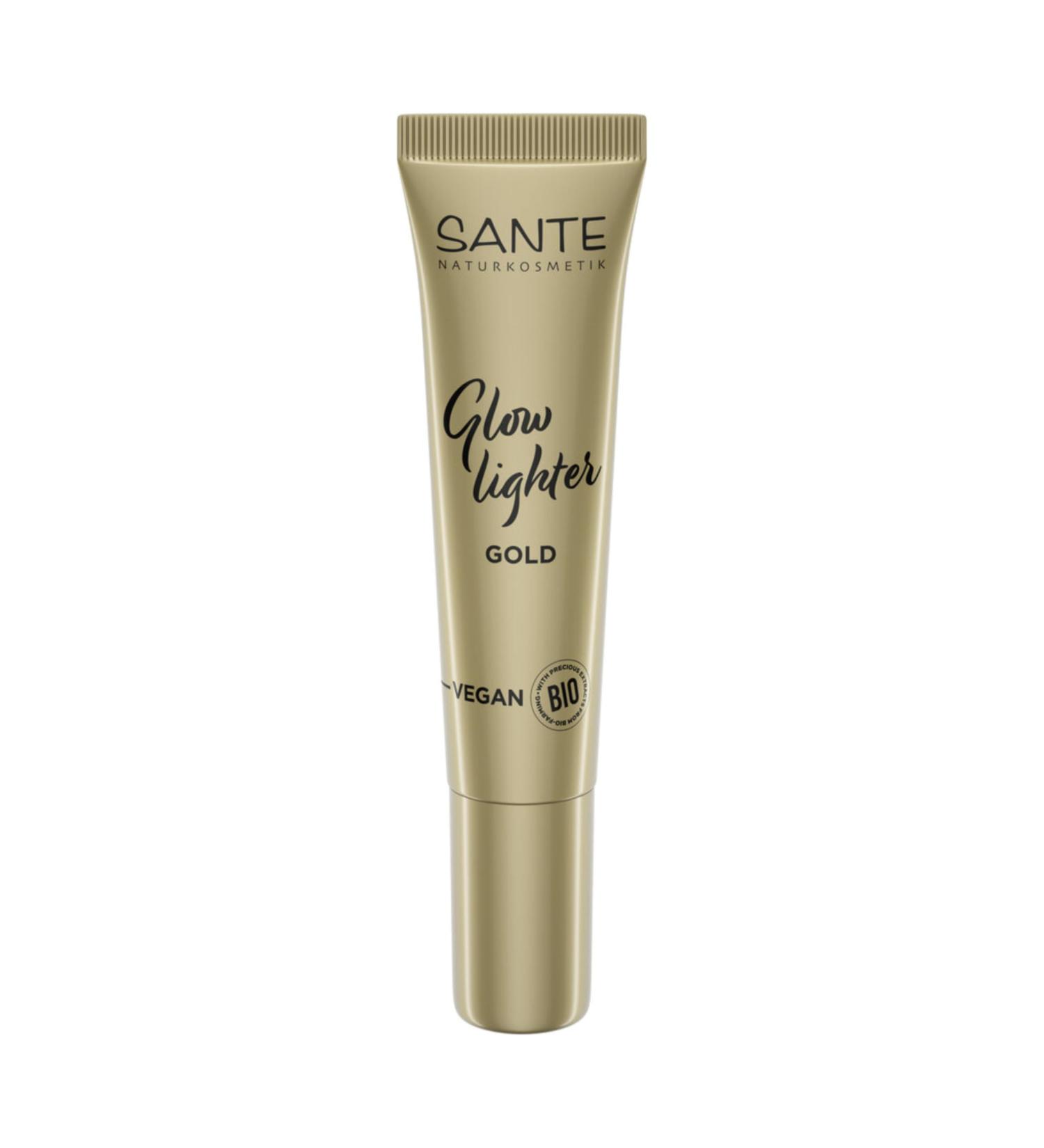 Sante Naturkosmetik SANTE Naturkosmetik Liquid Highlighter 01 Gold Radiant Shine for Cheekbones and Arches with Organic Aloe Vera Organic Grapefruit Extract & Vitamin E 15ml
