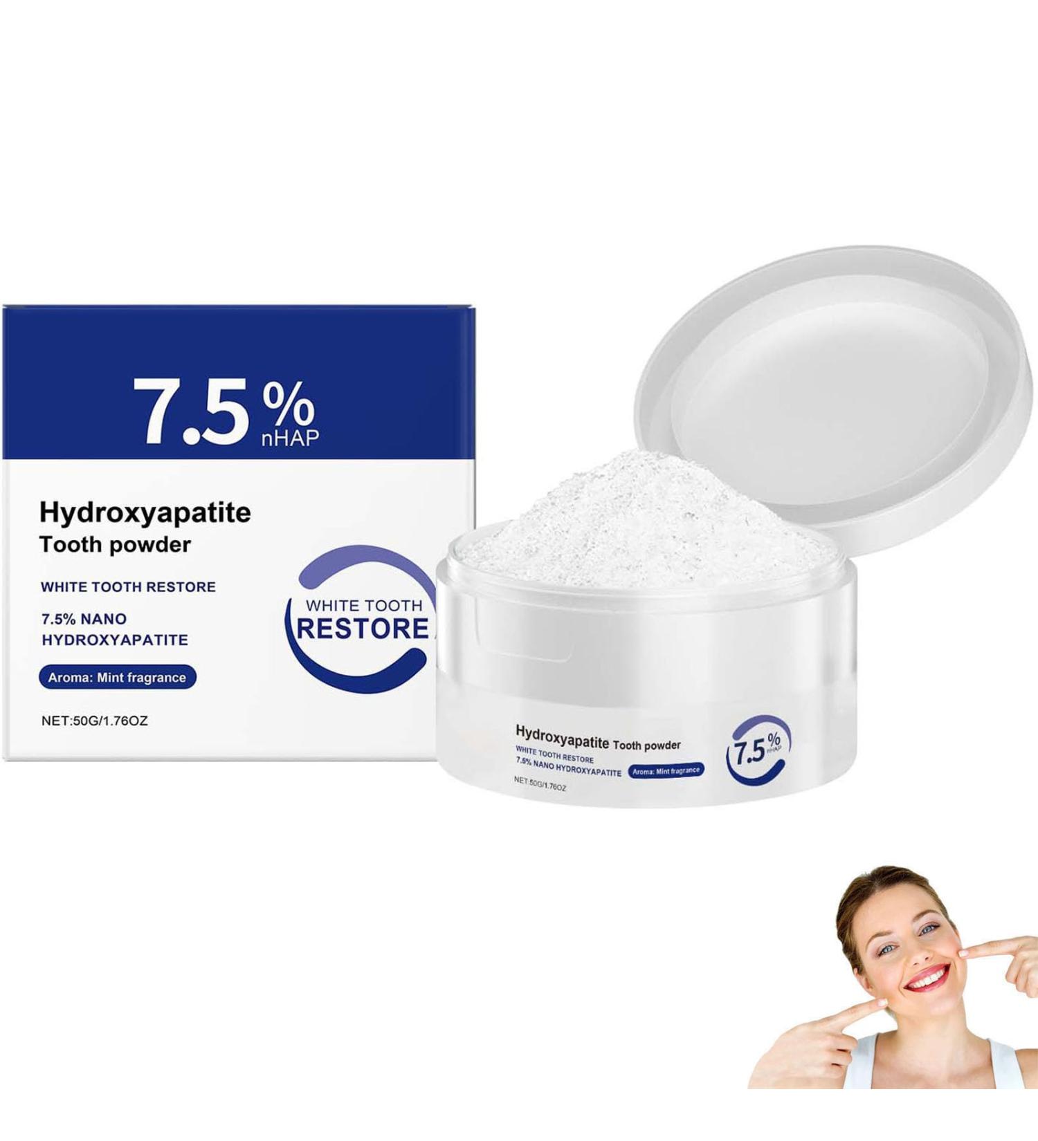 Microcrystalline Hydroxyapatite Powder for Teeth Microcrystalline Hydroxyapatite Tooth Powder Whitening Tooth Powders Stain Removal Powders for Teeth Cleaning (1pcs) - Buy Online on GoSupps.com