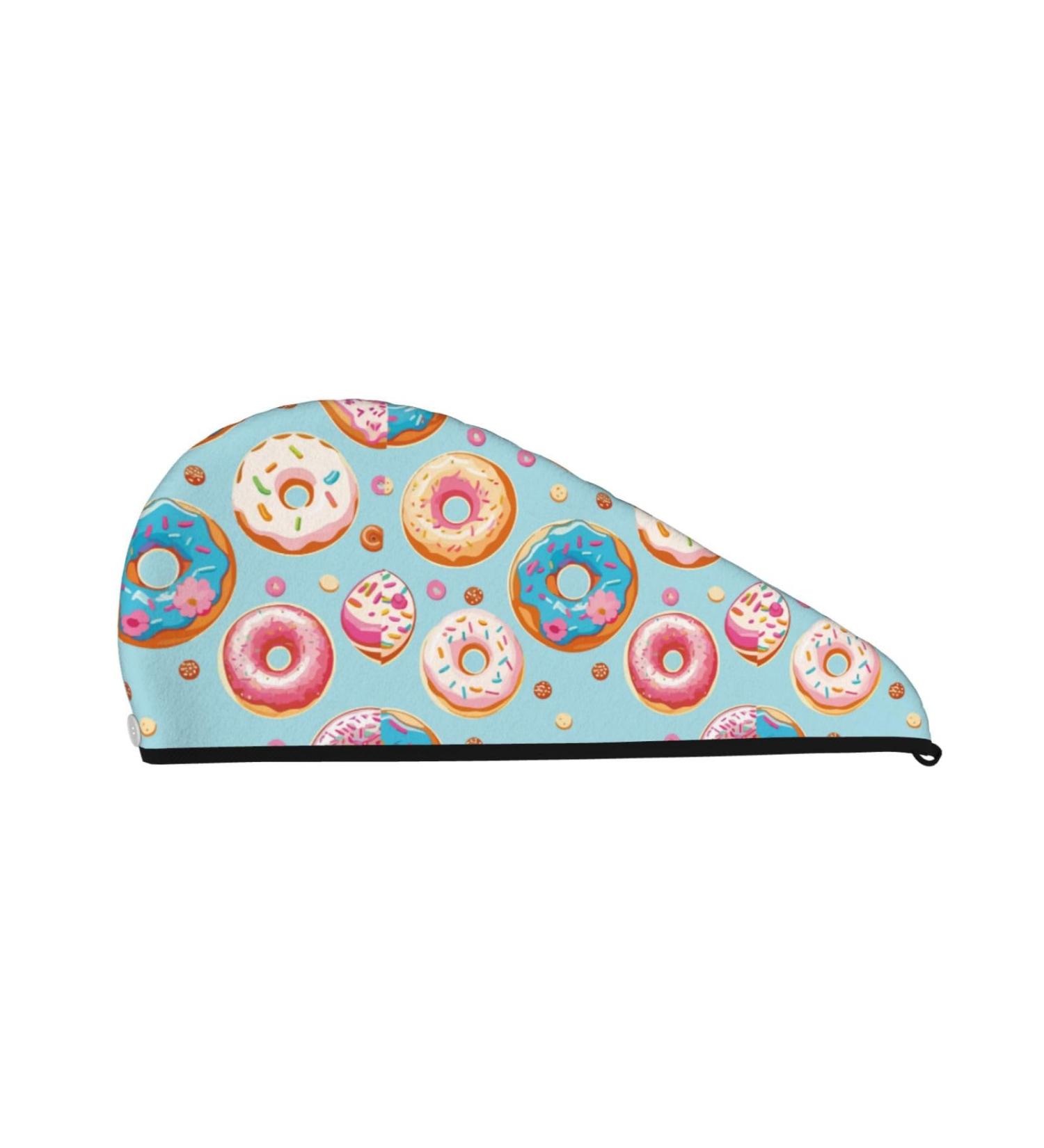 Hair Towel Wrap for Quick Drying | Colorful Donut Hair Turban & Button Towel | Ideal for All Hair Types - Buy Online on GoSupps.com