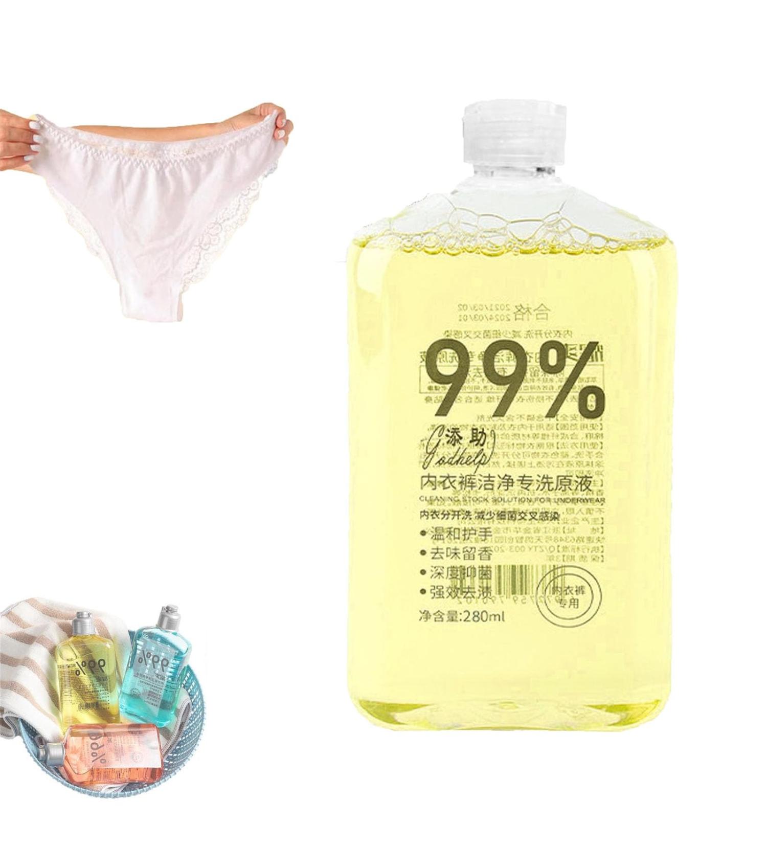 Underwear Laundry Detergent Liquid Underwear Detergent 99% Liquid Detergent Laundry Maintain Underwear Freshness Underwear Detergent For Men And Women (Yellow) - Buy Online on GoSupps.com