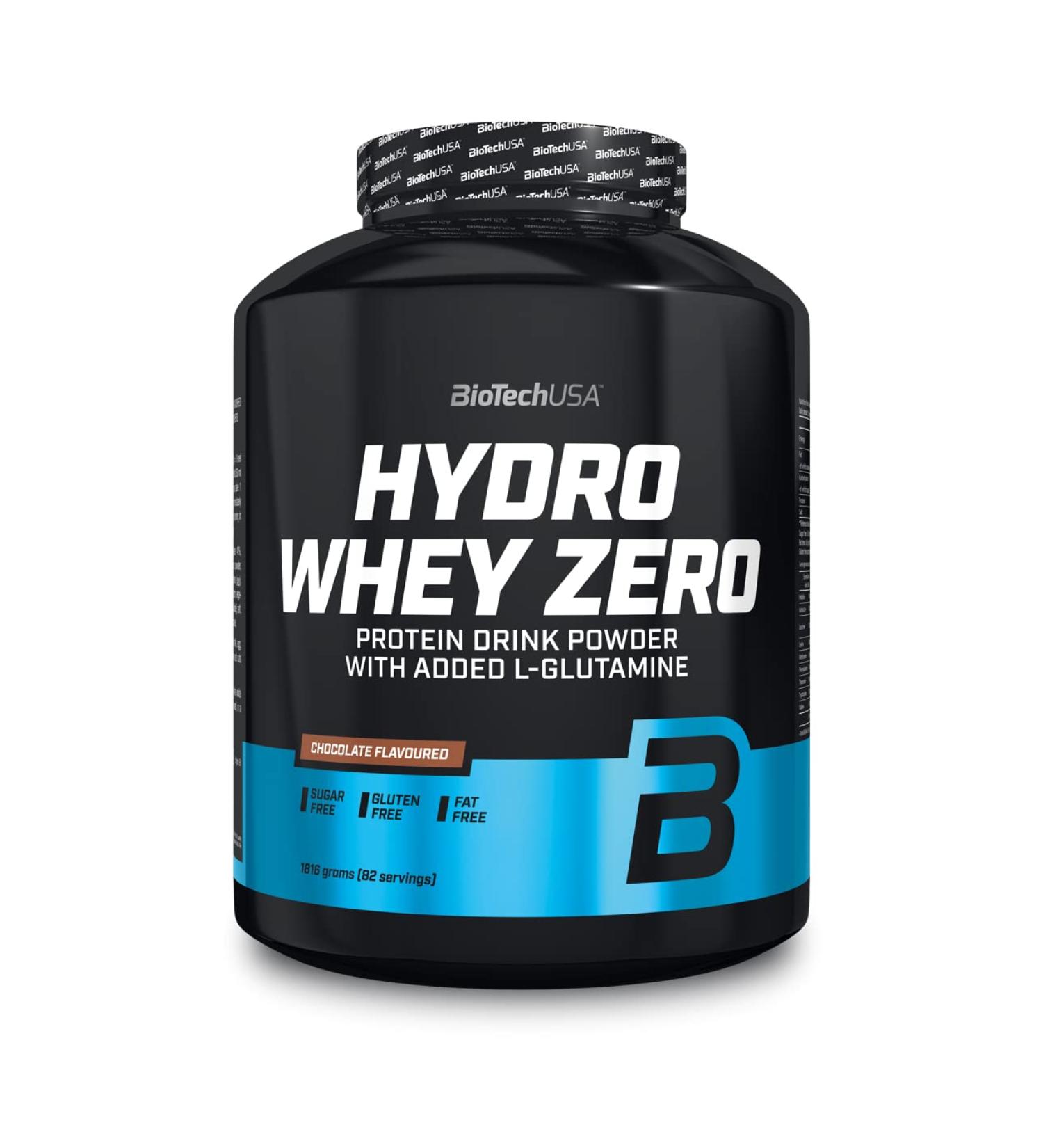 Buy BiotechUSA Hydro Whey Zero - Gluten-Free Sugar-Free Fat-Free | 80% Protein | 1.81 kg Chocolate | International Shipping - Buy Online on GoSupps.com