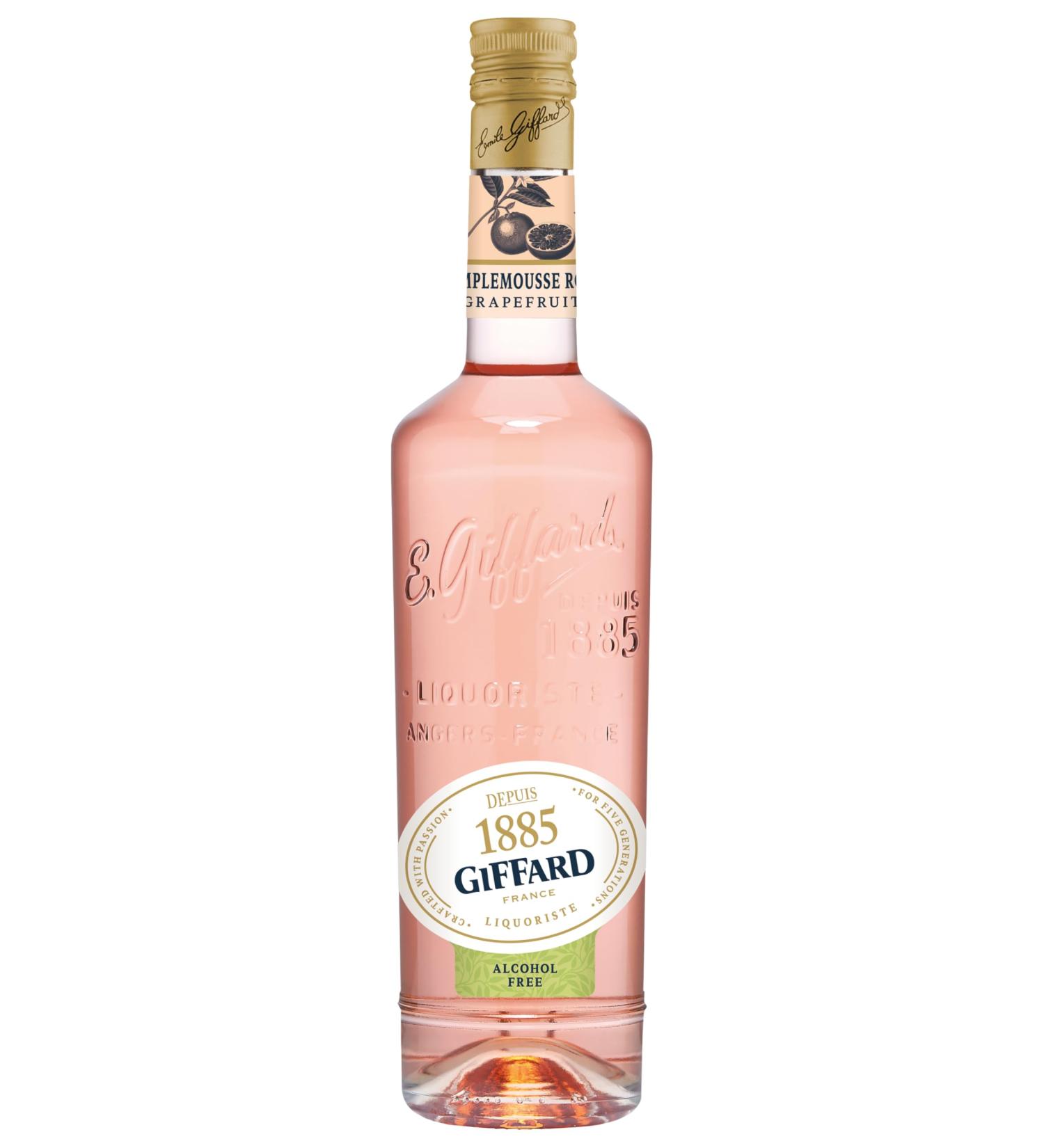 GIFFARD - Alcohol-free grapefruit - French recipe - Tonic and Refreshing - 70 cl - Buy Online on GoSupps.com