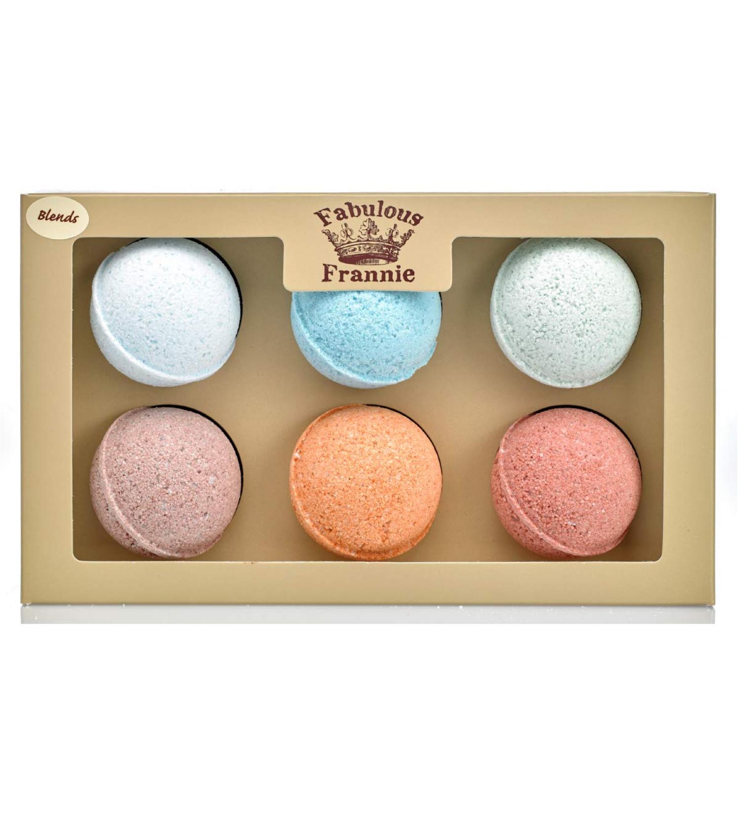 Fabulous Frannie Family Favorites Bath Bomb Blends Wellness Gift Set Pure Essential Oil  Coconut Oil  Witch Hazel  Ultra Plush Spa Fizzies to Moisturize Skin 2.75oz