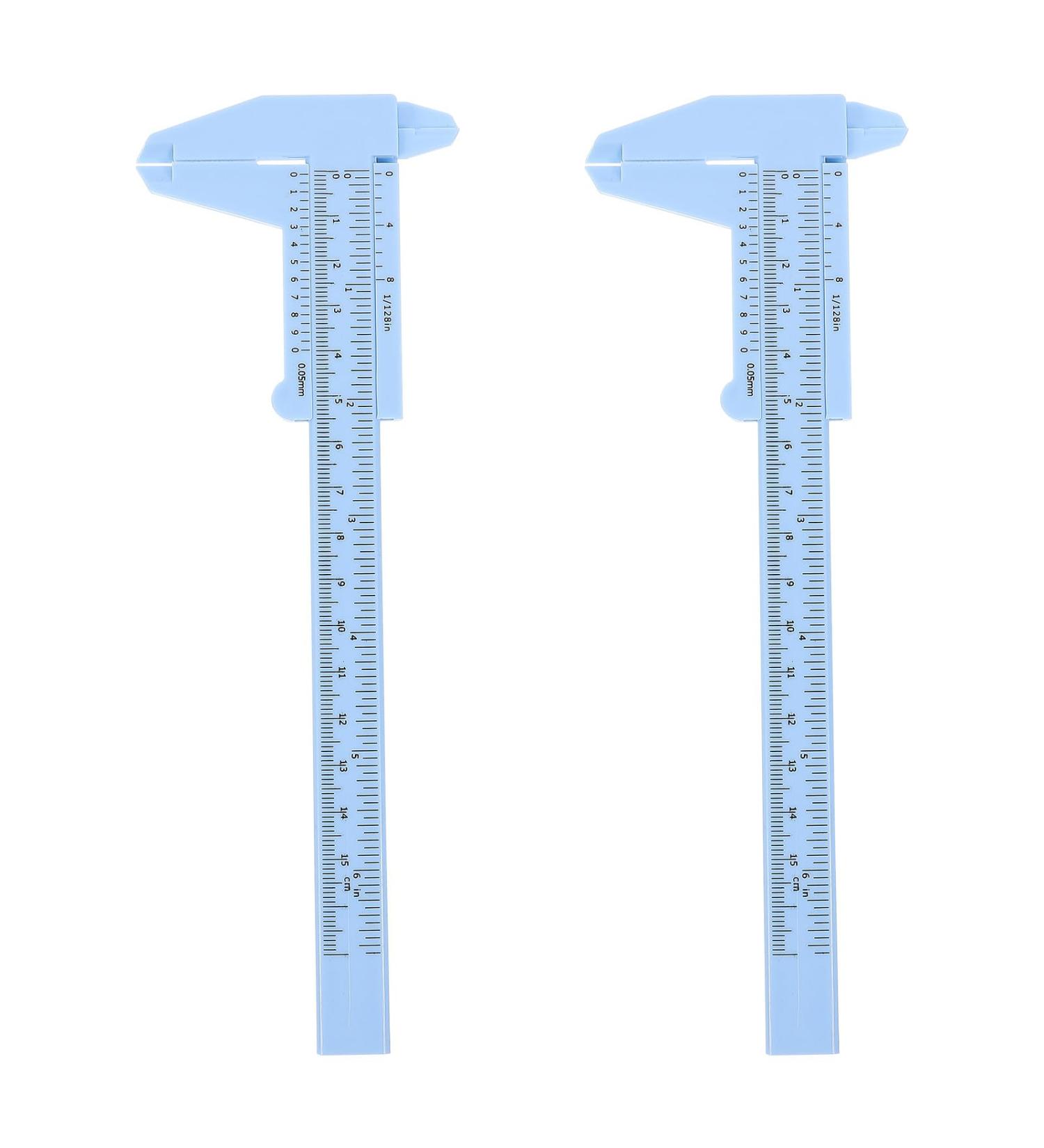 INOOMP Lot de 2 R gles Sourcils de 150 Mm Bleu Clair Pied Coulisse Professionnel pour Maquillage Pr cis Appareil de Mesure Portable Trac Conception des Sourcils - Buy Online on GoSupps.com