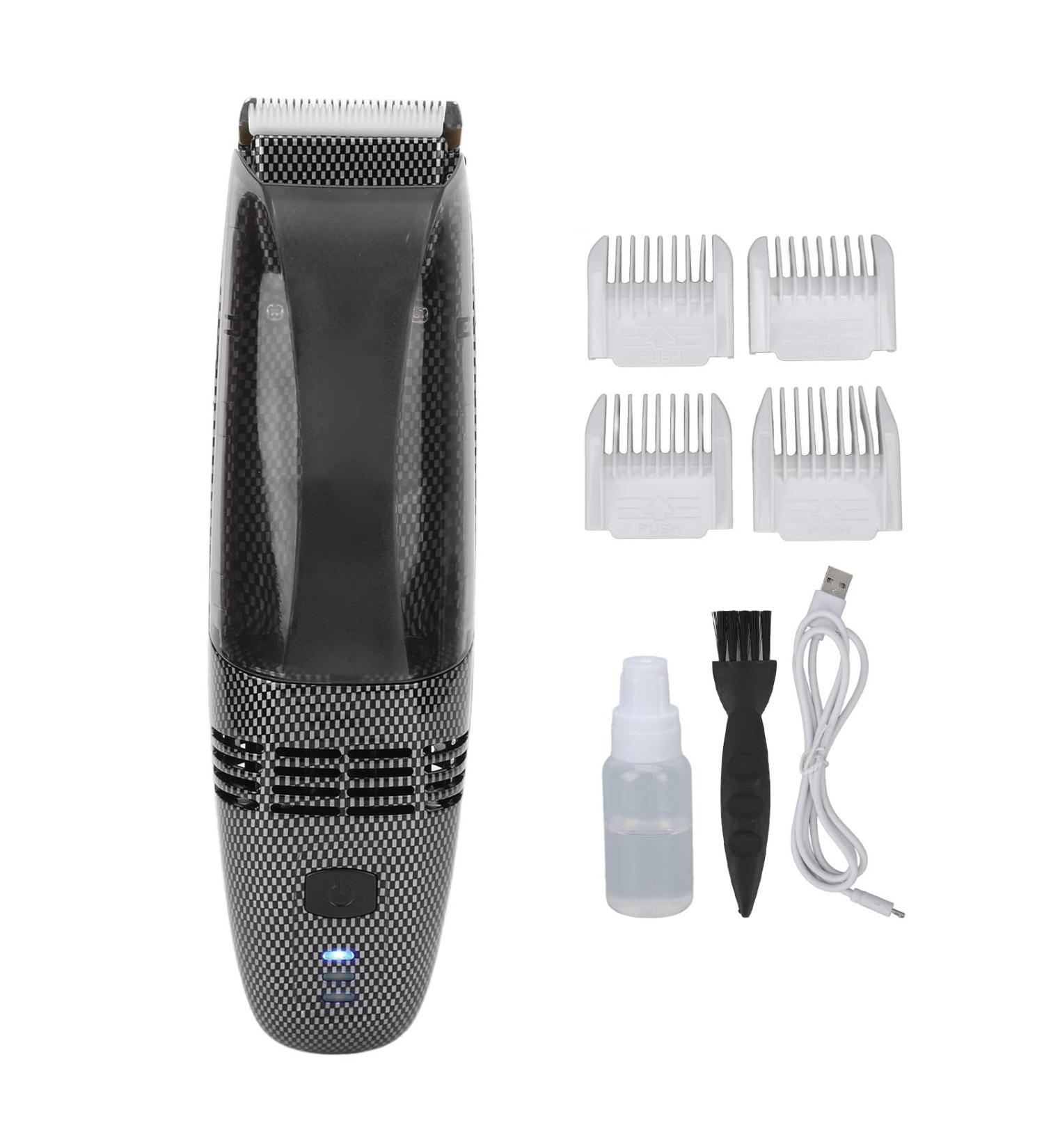 Buy USB Charging Hair Trimmer with Automatic Suction | Electric Clipper for Men - 4 Combs Included | International Shipping Available - Buy Online on GoSupps.com