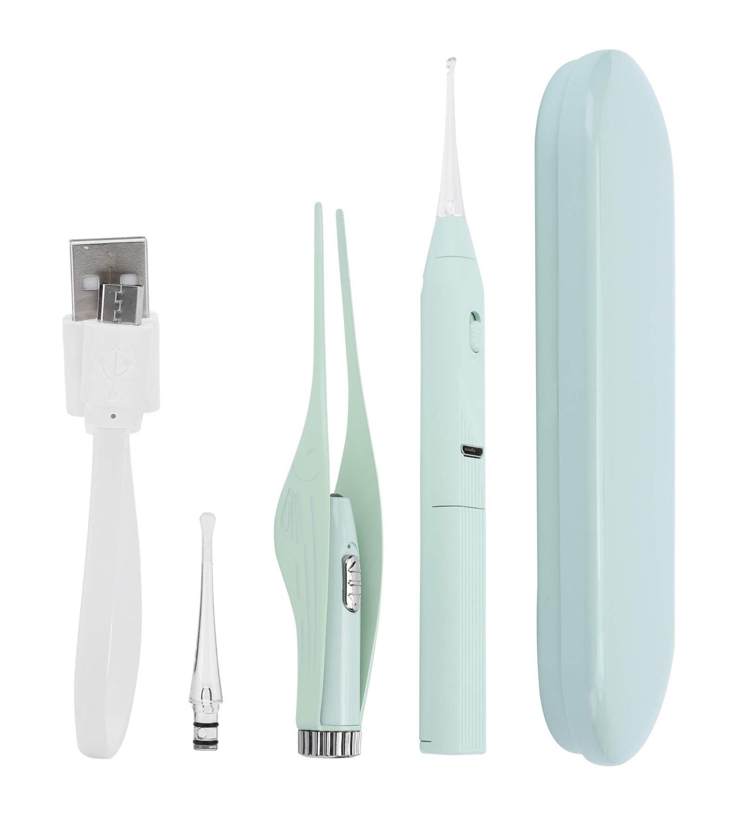 Children's Ear Wax Removal Kit | USB Rechargeable Luminous Visual Ear Pick Tool - Buy Online on GoSupps.com