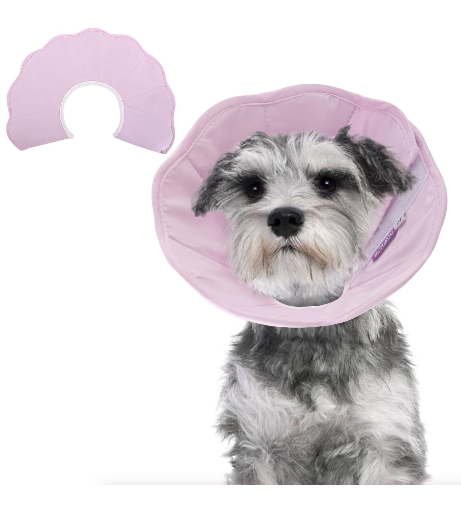 Shop Pumyporeity Adjustable Pet Neck Collar - Light Pink Elizabethan Collar for Cats & Dogs | Anti-Delicious Protective Neck Crasses (Size L) - Buy Online on GoSupps.com
