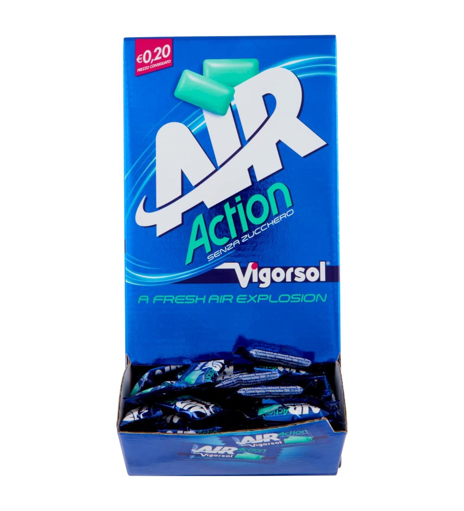 Vigorsol Vigorsol Air Action Sugar-Free Chewing Gum Mint Flavour Chewing Gum 250 Single Servings of 2 Gums Each Individually Wrapped 500 Favours - Buy Online on GoSupps.com