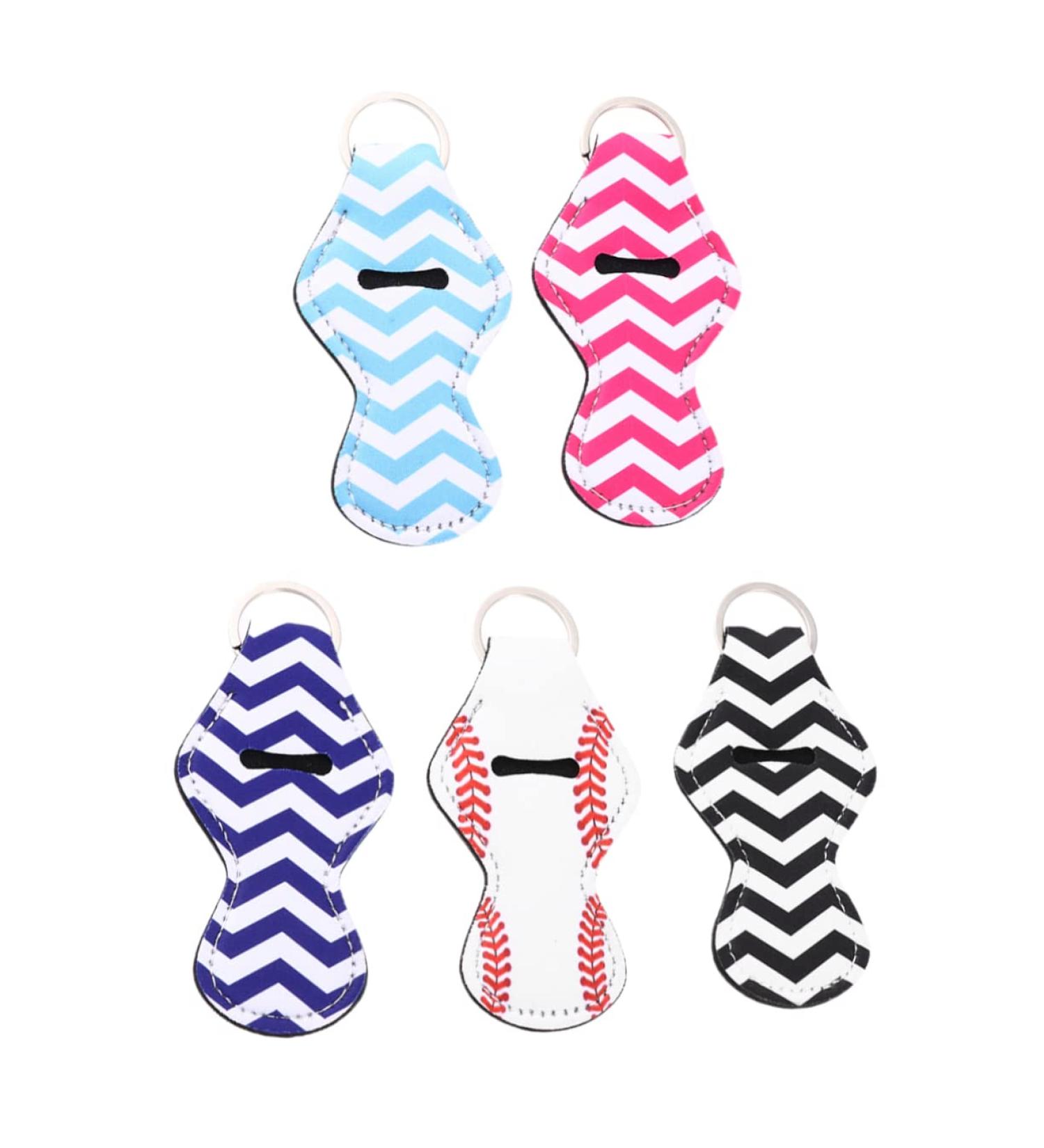  MERRYHAPY MERRYHAPY 5Pcs Wrist Key Ring Lip Gloss For Girls Clear Lip Gloss Neoprene Key Ring Lip Balm Keychain Key Rings For Women Handbag Hanging - Buy Online on GoSupps.com