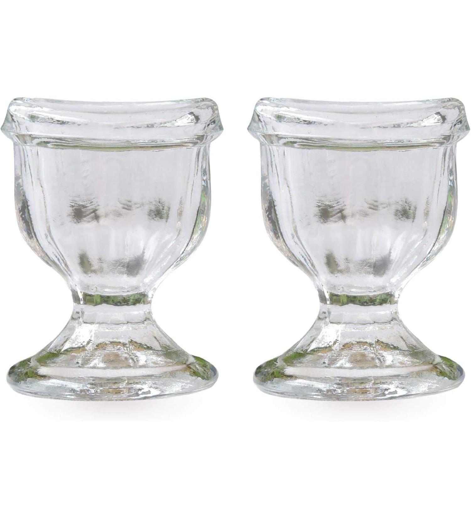 Eco-Friendly Glass Eye Wash Cup Set of 2 - Safe & Effective Eye Rinse for Comfortable Cleansing - Buy Online on GoSupps.com