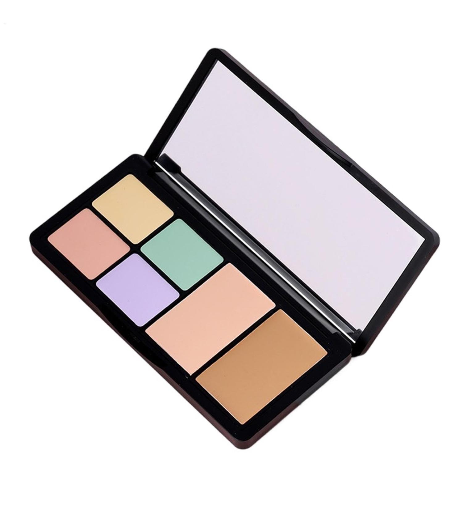 Color corrector palette color corrector | 6-color contour palette cream concealer palette full-coverage waterproof makeup palette concealer - Buy Online on GoSupps.com