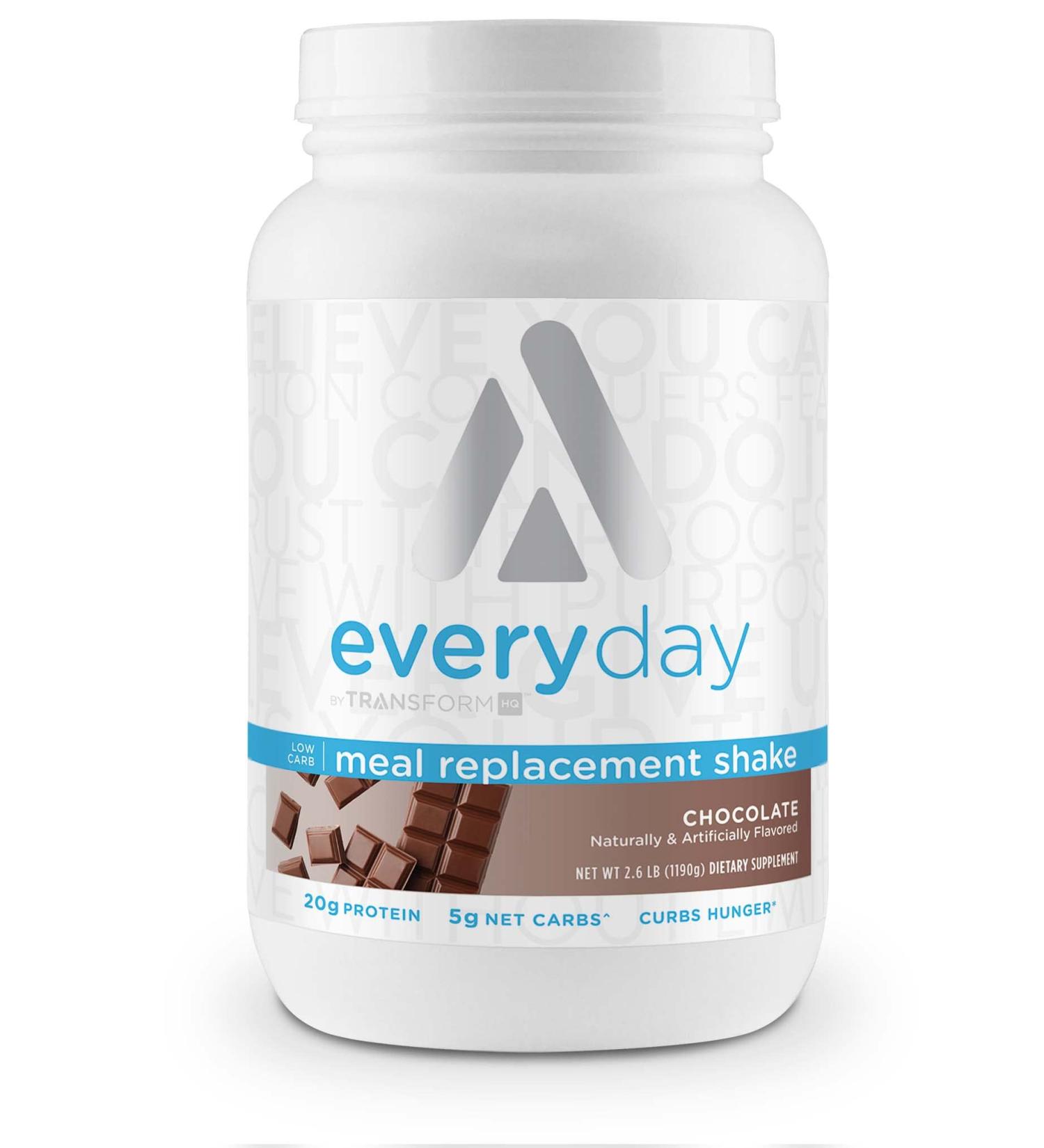 TransformHQ Chocolate Meal Replacement Shake Powder - 28 Servings, Gluten-Free, Non-GMO - Buy Online on GoSupps.com