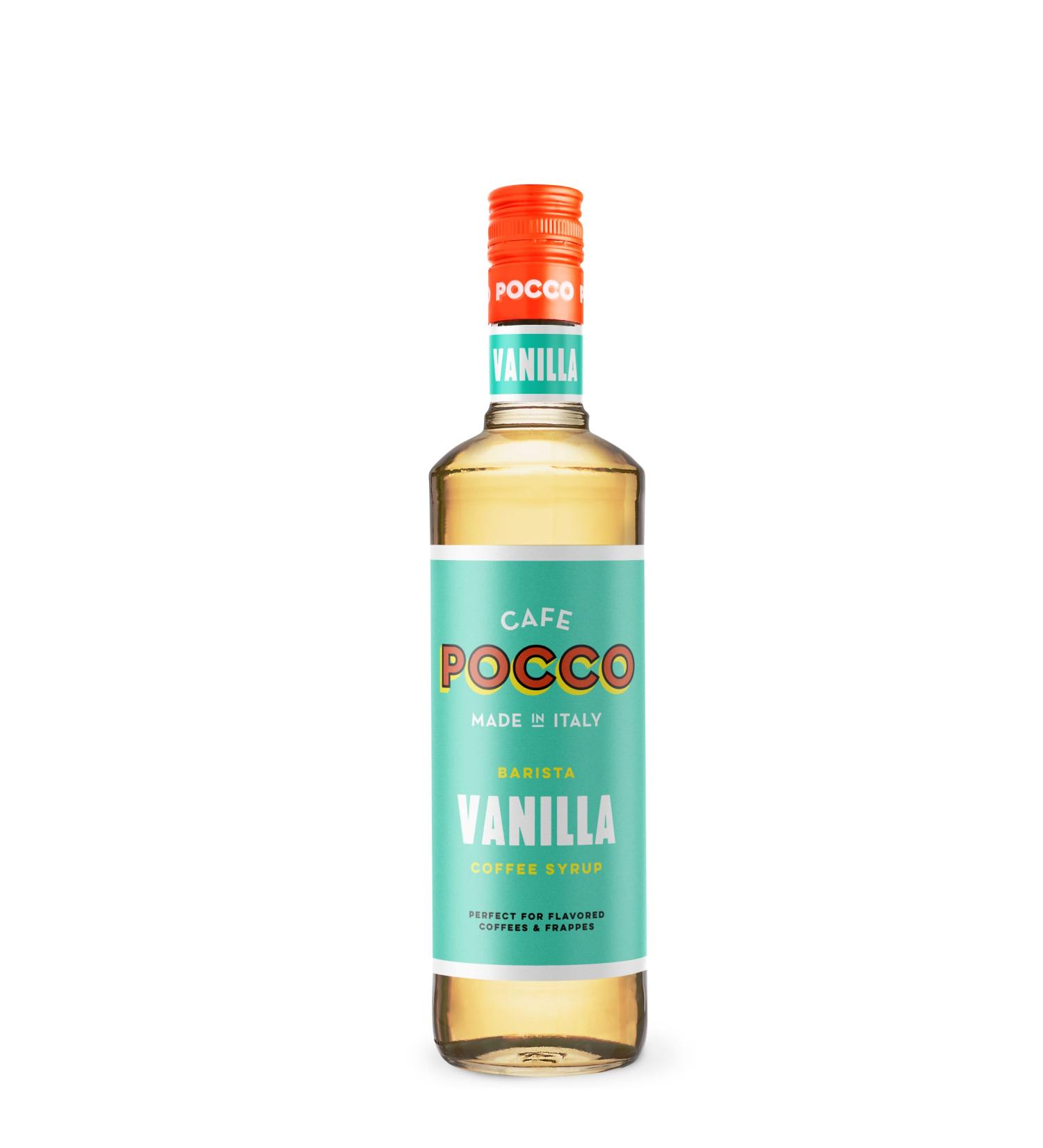 Premium Cafe Pocco Vanilla Syrup - 750ml Glass Bottle - 1 Pack - Buy Online on GoSupps.com