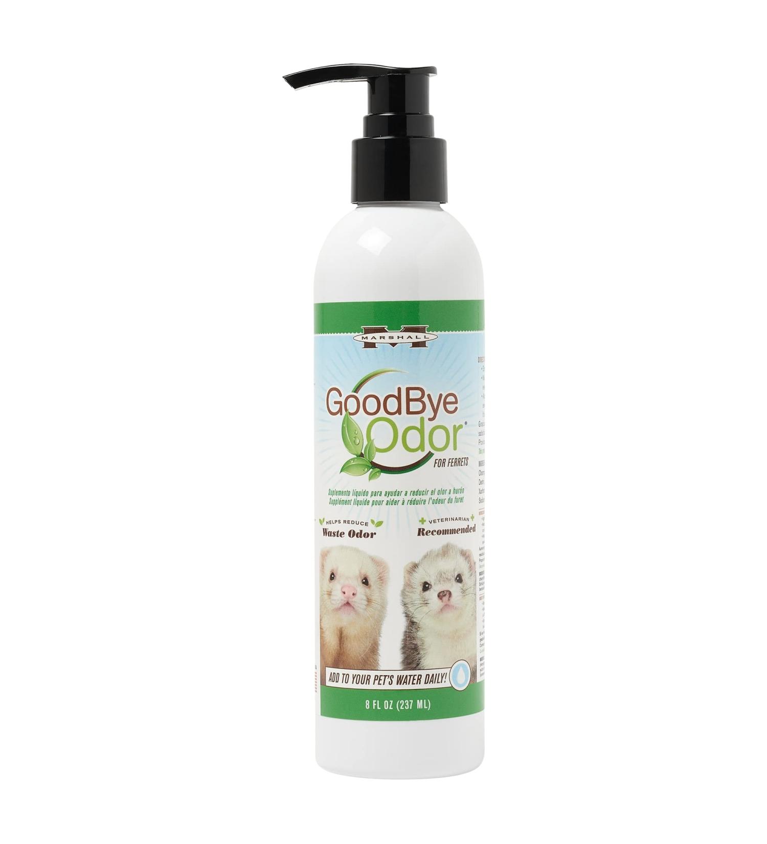 Marshall Pet Products Goodbye Odor Natural Deodorizing Water Supplement for Ferrets - 8 oz - Buy Online on GoSupps.com