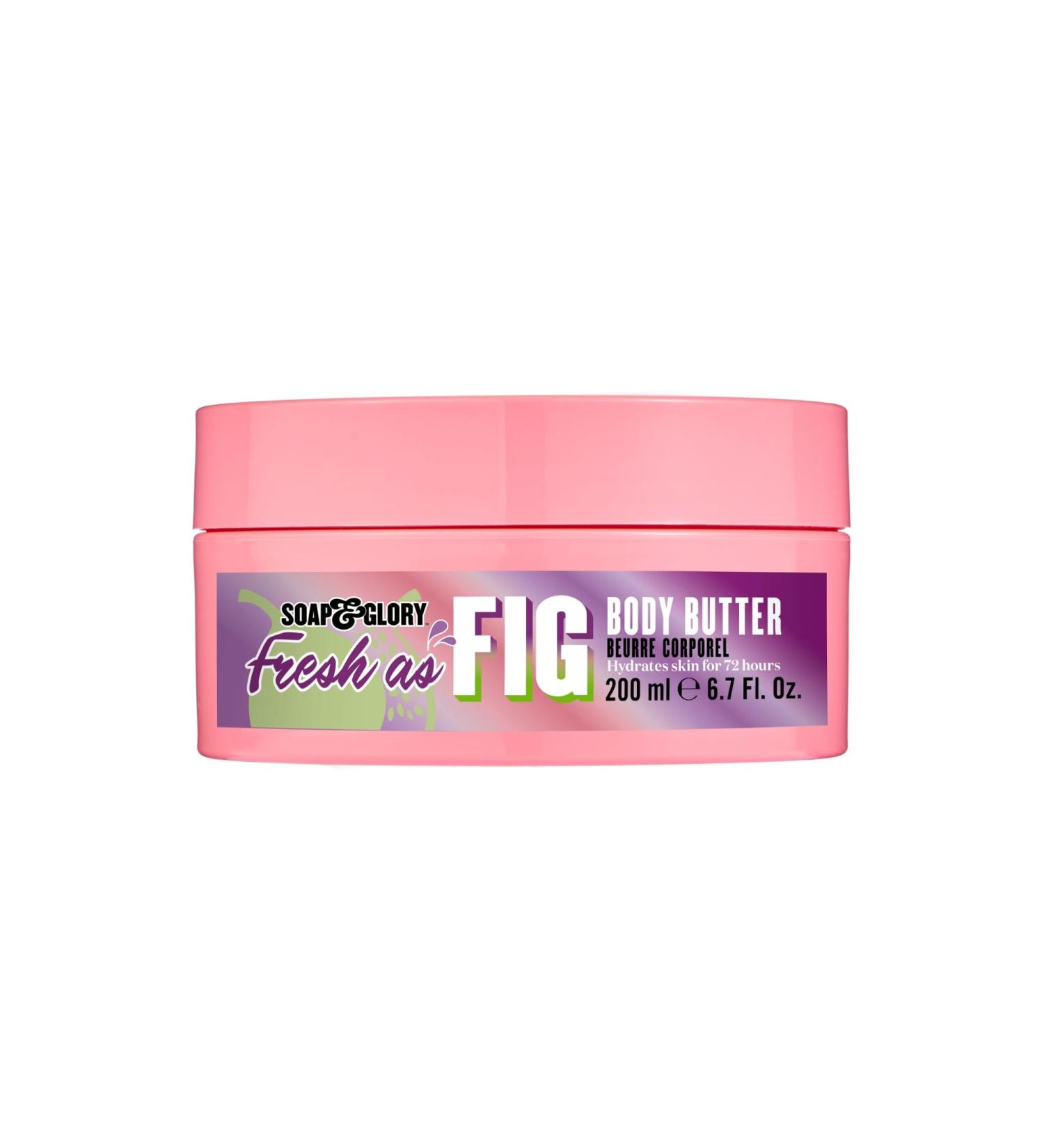 Shop Soap & Glory Limited Edition Fresh as Fig Body Butter - Moisturizing Body Cream for Dry Skin with Shea Butter Aloe Vera & Rosehip Oil - 200 ml - Buy Online on GoSupps.com