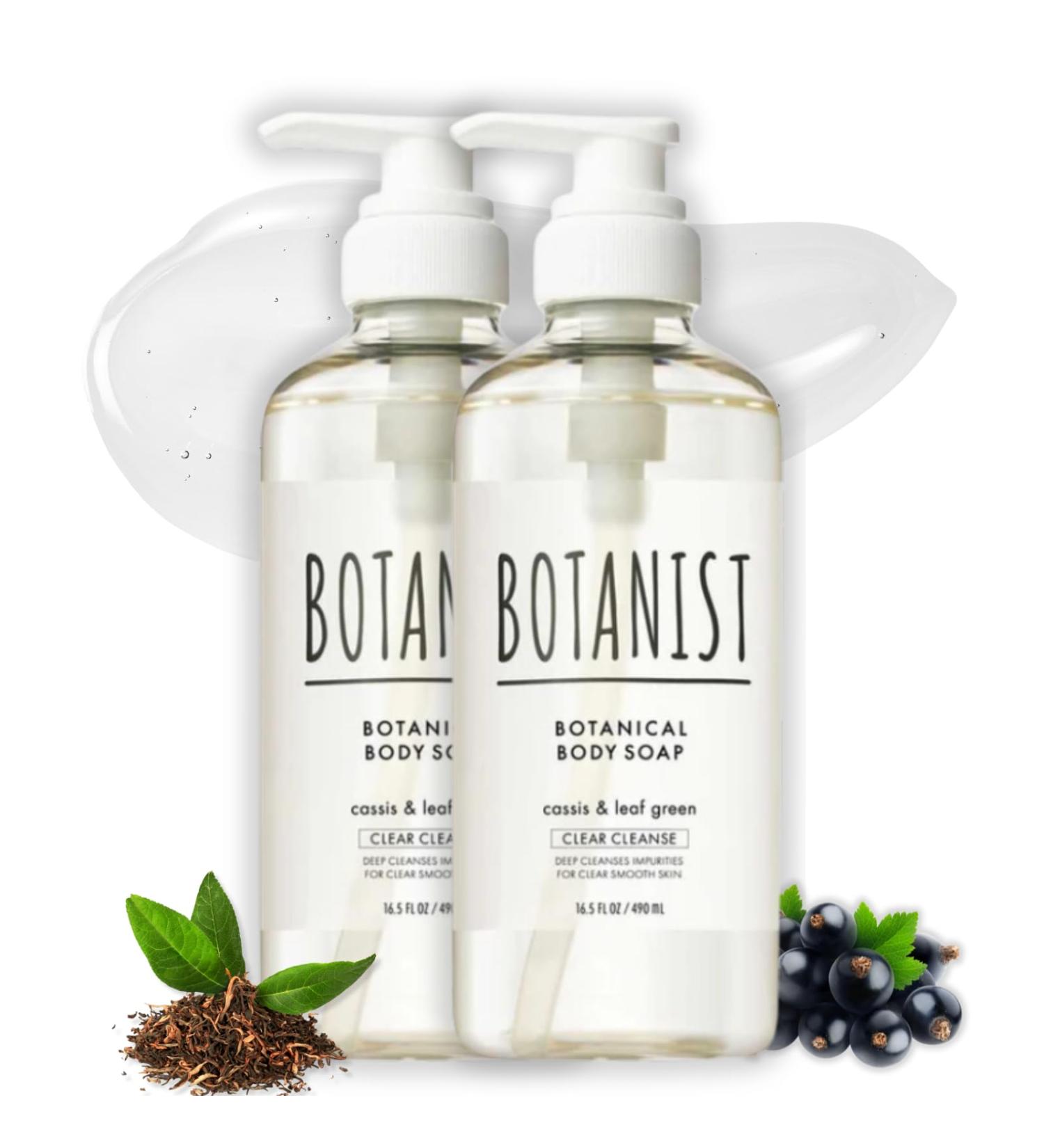 Botanist Natural Body Wash for Women Mens Full Body Wash for Sensitive Skin by Squalane Shea Butter& Aloe Vera Sulfate Free Shower Gel & Bath Soap from Japan 16.5 Fl Oz Cassis & Leaf Green 2EA 16.5 Fl Oz (Pack of 2) - Buy Online on GoSupps.com