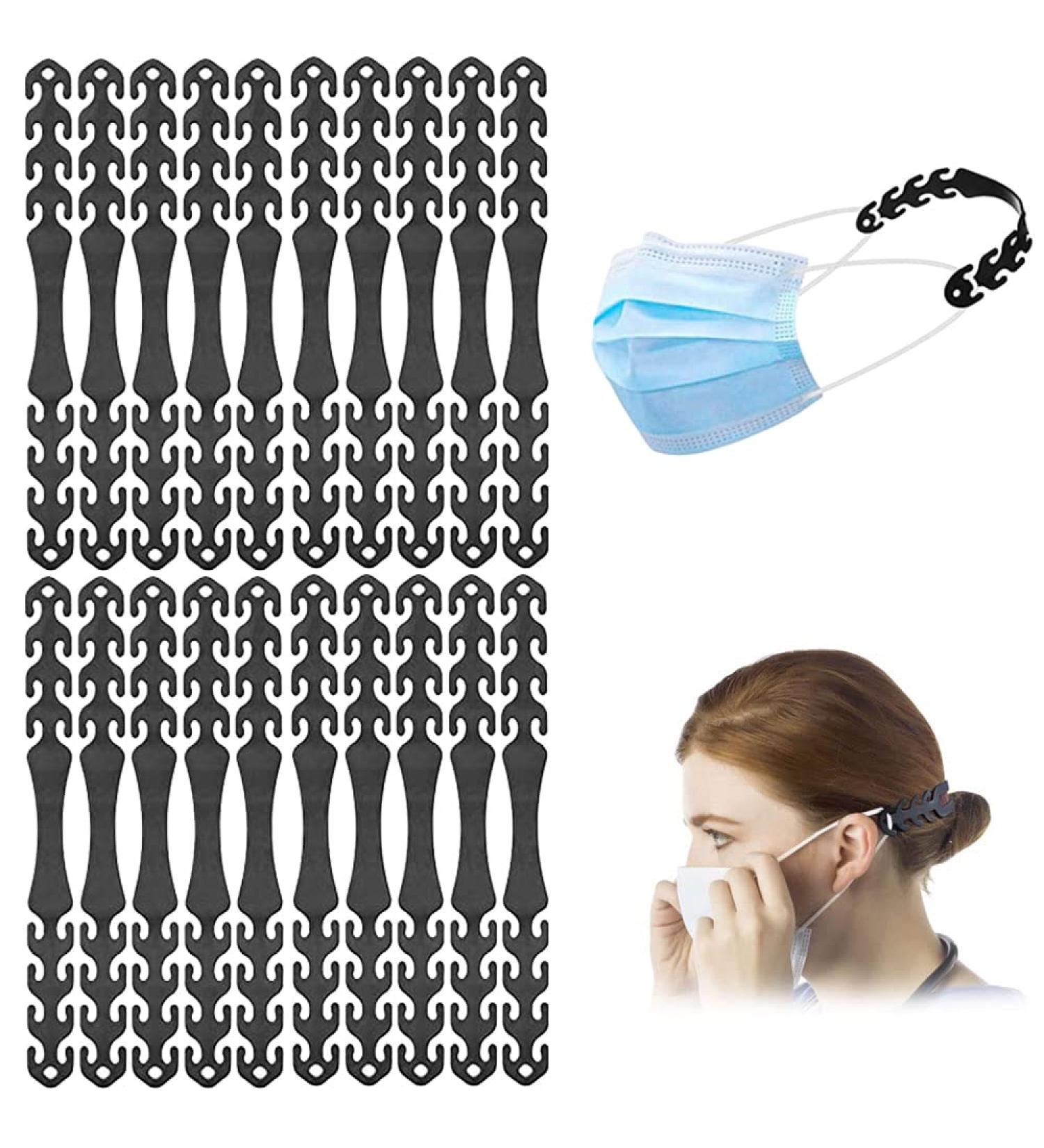 YXHZVON 20 pcs Mask Strap Extender Set - Adjustable Ear Saver Clips for Kids & Adults - Anti-Slip Soft Mask Hook - Buy Online on GoSupps.com