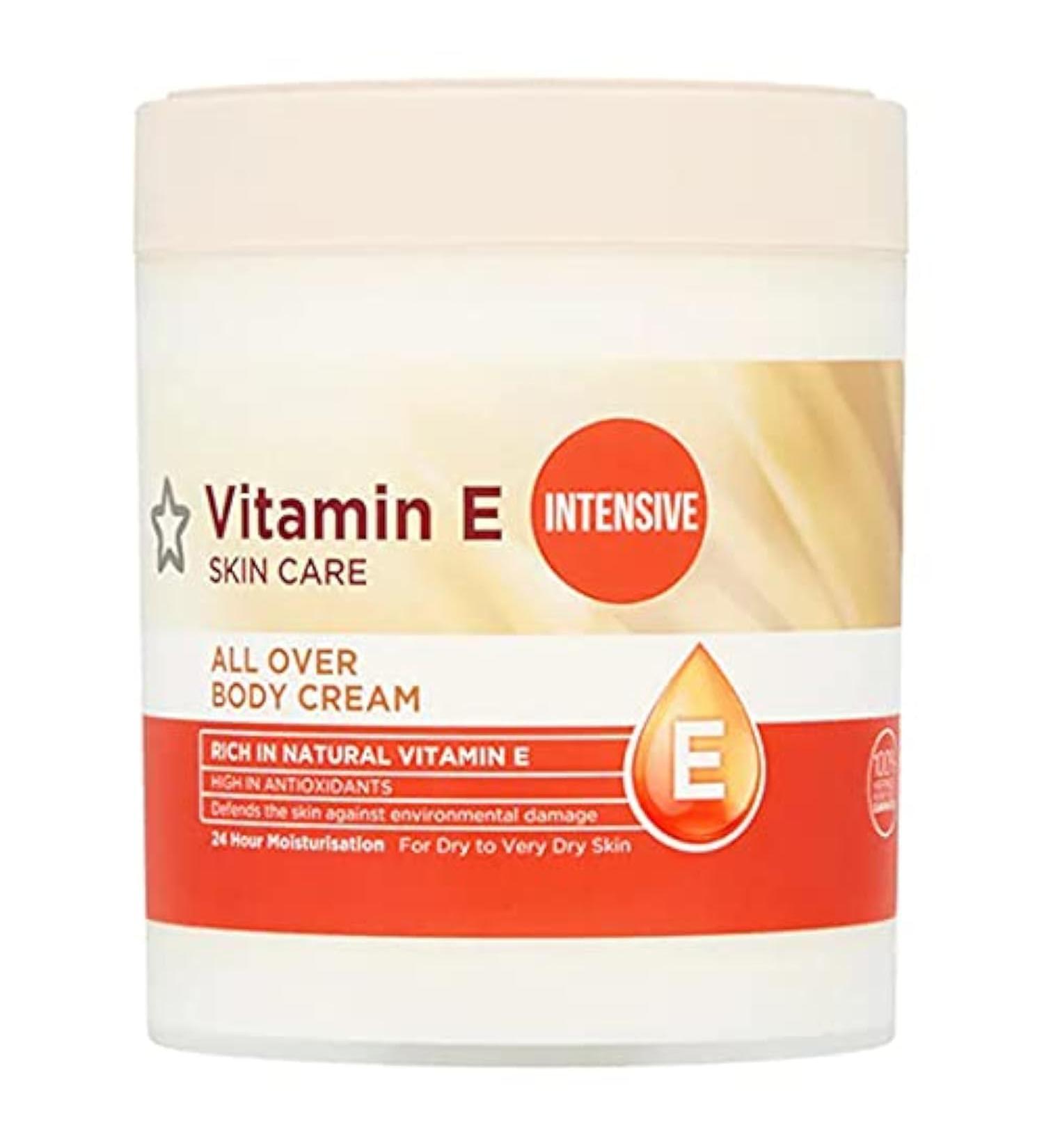Superdrug Vitamin E Intensive All Over Body Cream 475ml