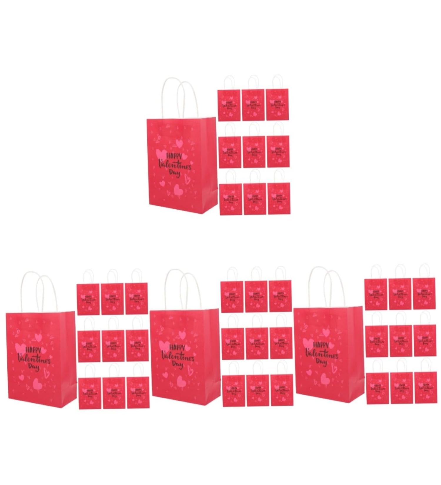 Mobestech 40 Pcs Valentine's Day Tote Love Heart Gift Pouches Love Heart Bag Love Party Favors Bag Reusable Gift Wrap Gift Wrapping Bags Valentines Goodie Bags Wrapping Paper Handheld Child 1 count (Pack of 1) As Shown 1x4pcs - Buy Online on GoSupps.com