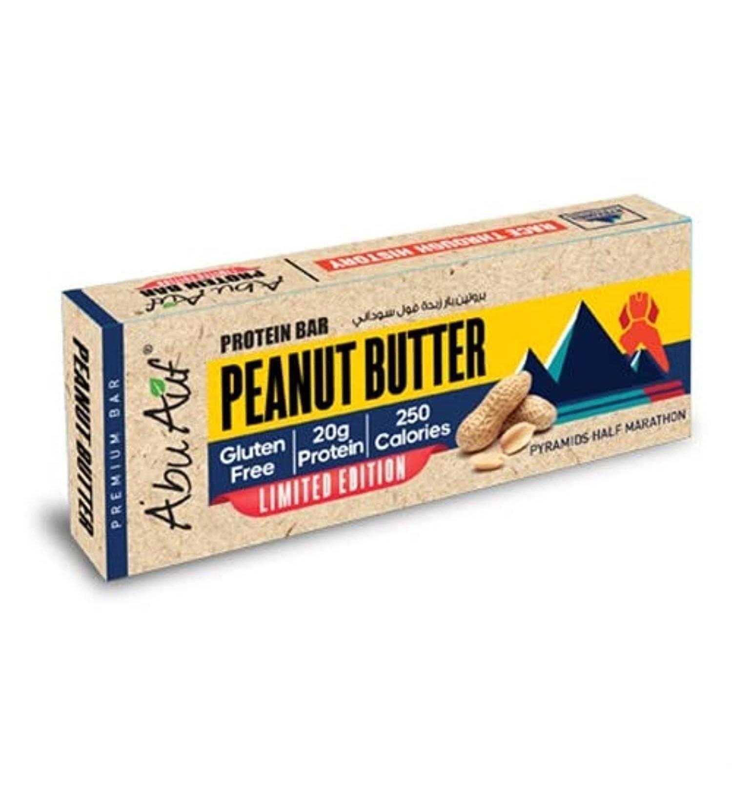 Abu Auf Protein Bar Peanut Butter Flavor 20g Protein Nutritious Energy Snack On-The-Go Hunger Control 70 gm - Buy Online on GoSupps.com