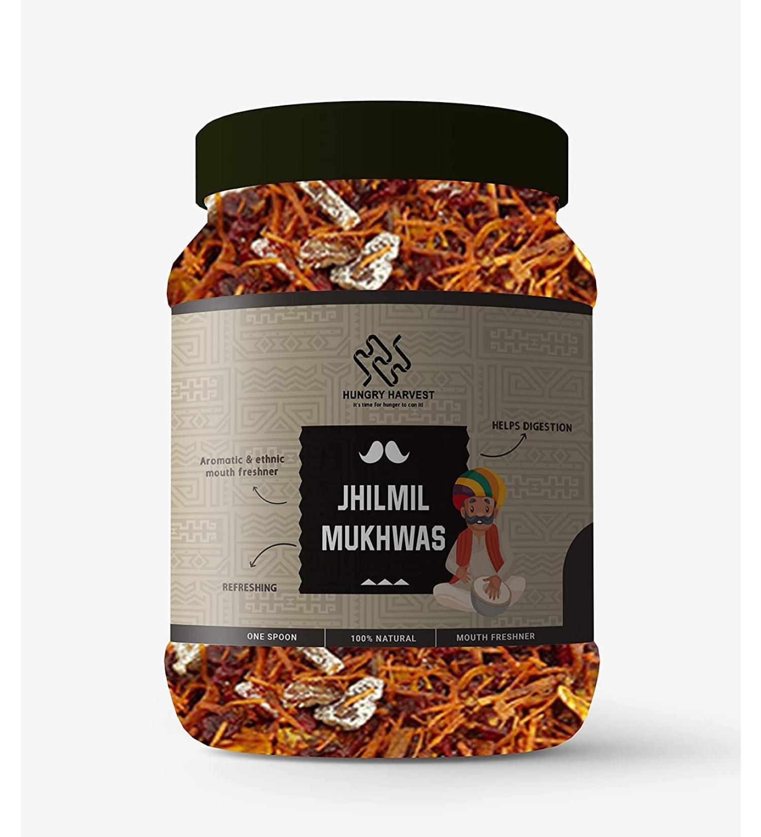 Hungry Harvest Home Made Jhilmil Supari Jhilmil Mukhwas 150 gms Mouth Freshener_Packing May Vary