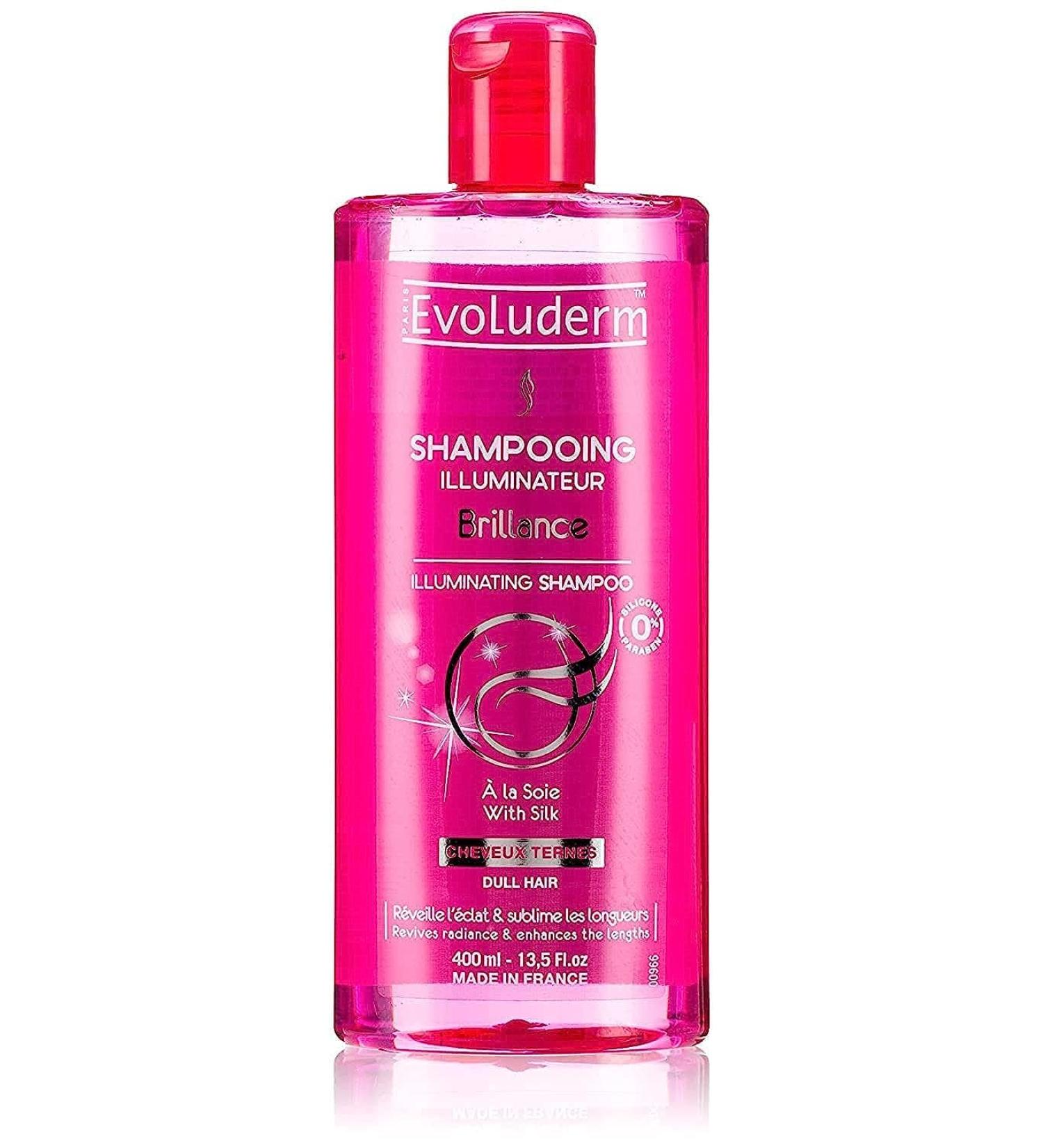 EVOLUDERM - Shine Illuminating Shampoo - 400 ml - 96% Natural Origin - Vegan - Made in France - Buy Online on GoSupps.com
