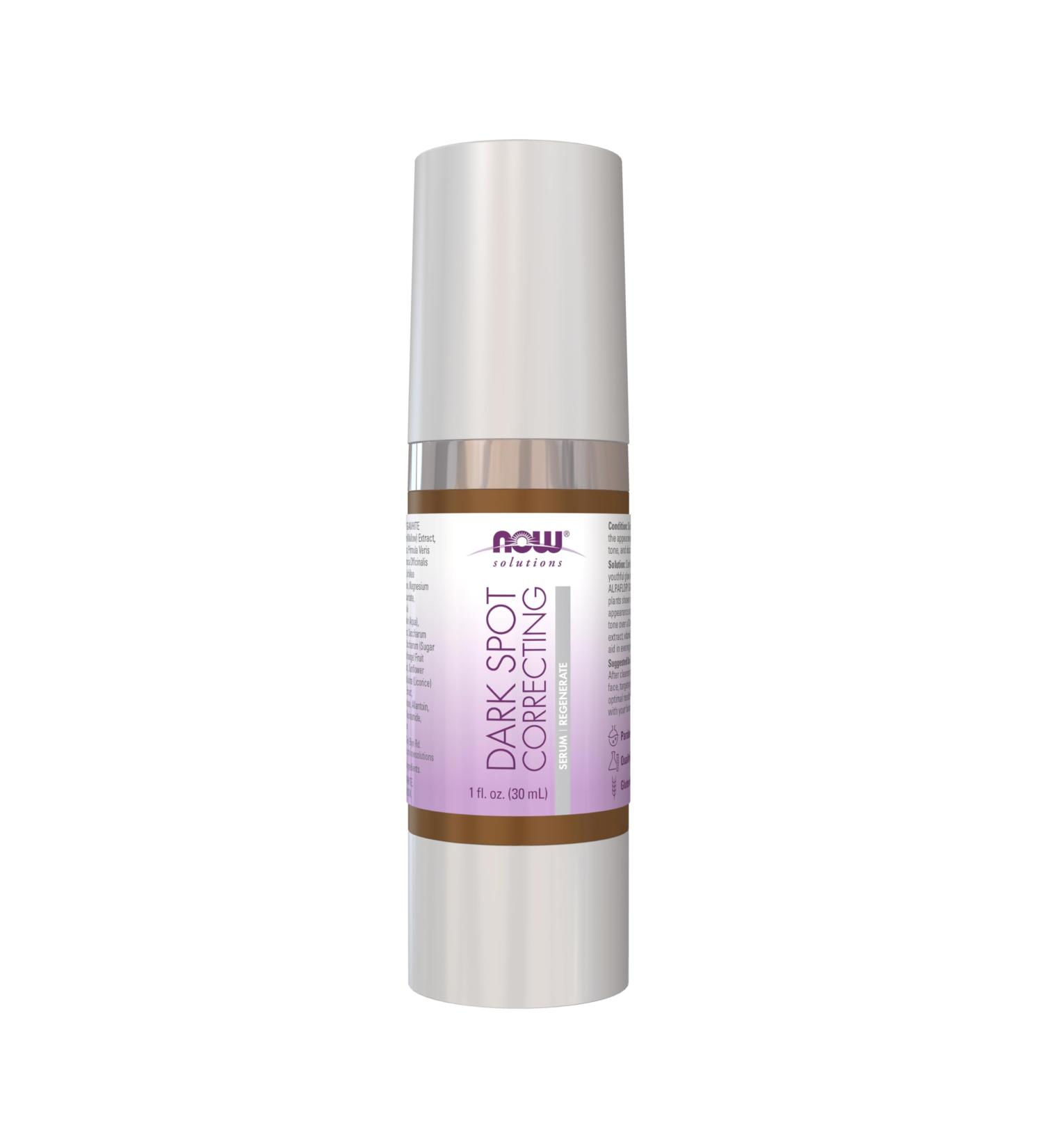 NOW Foods Dark Spot Serum with ALPAFLOR GIGAWHITE - Brighten Age Spots & Discoloration 1 oz - International Shipping Available - Buy Online on GoSupps.com