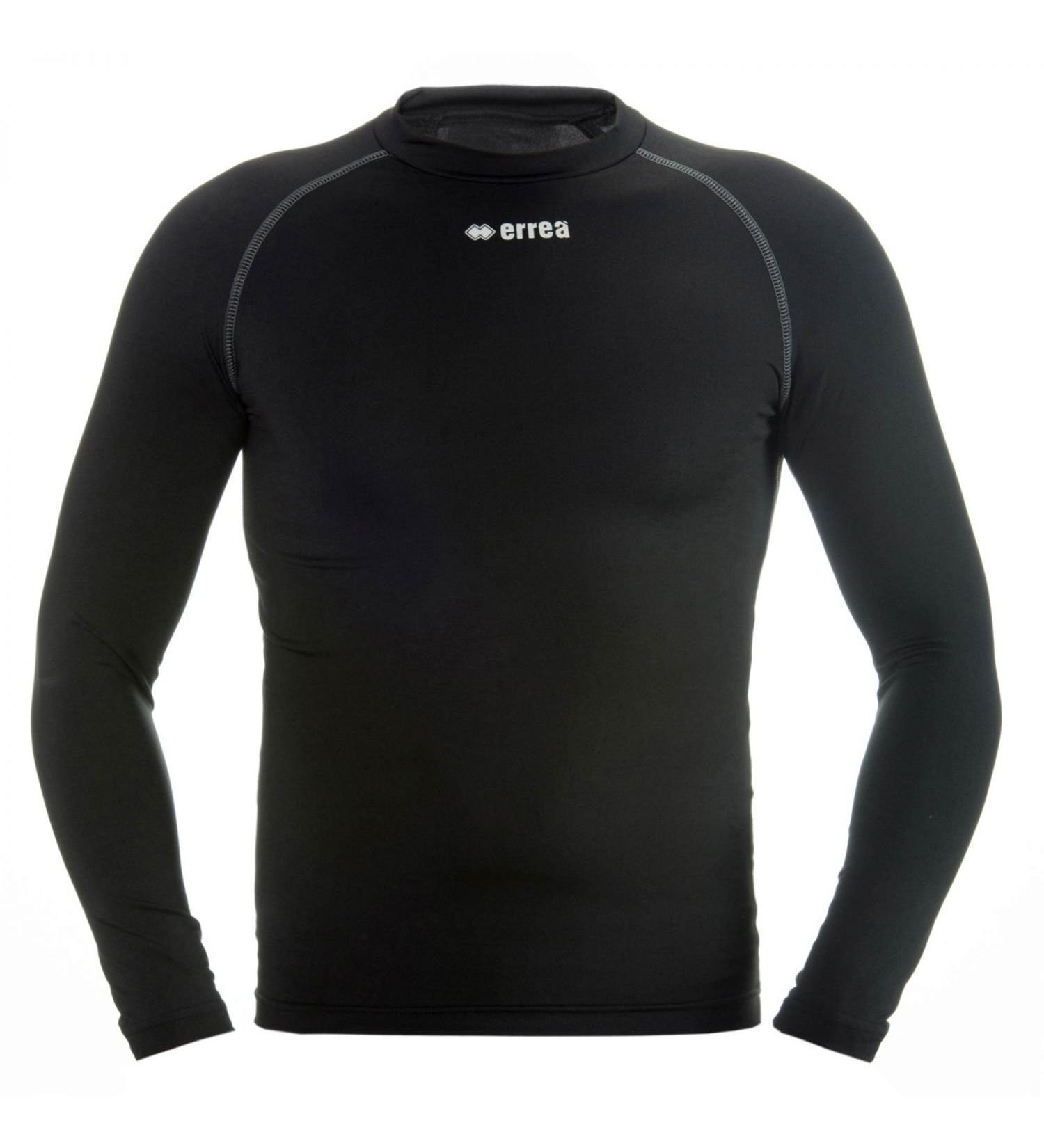 Ermes jr functional shirt (long-sleeved) from erre Children young girl sport undercover (long) made of polyester Basic slim-fit shirt (elastic) for team sport Baselayer compression shirt (endotherm) low compression (color black size XXS/xS)