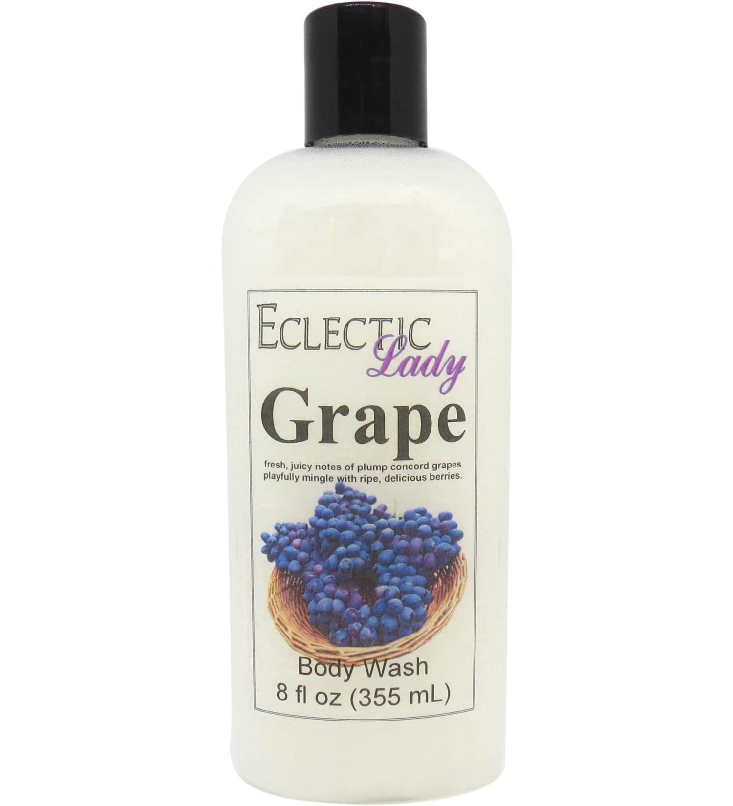 Eclectic Lady Liquid Pearl Body Wash - Grape Scent 3-in-1 Use For Bubble Bath Hand Soap & Body Wash Phthalate-Free Grape Fragrance Handcrafted in USA (8 oz) 8 Fl Oz (Pack of 1) - Buy Online on GoSupps.com